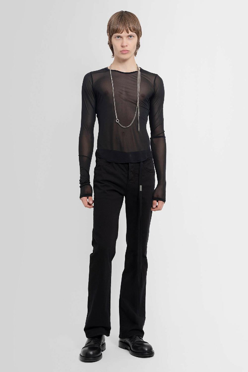 Antonioli ANN DEMEULEMEESTER MAN BLACK TROUSERS Negozio