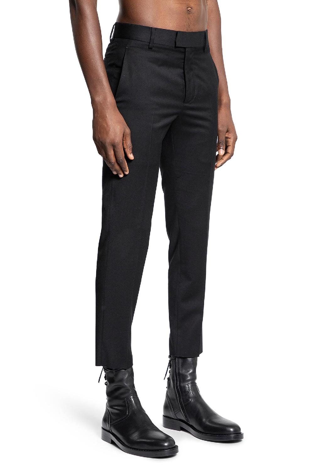 Antonioli ANN DEMEULEMEESTER MAN BLACK TROUSERS Nuova