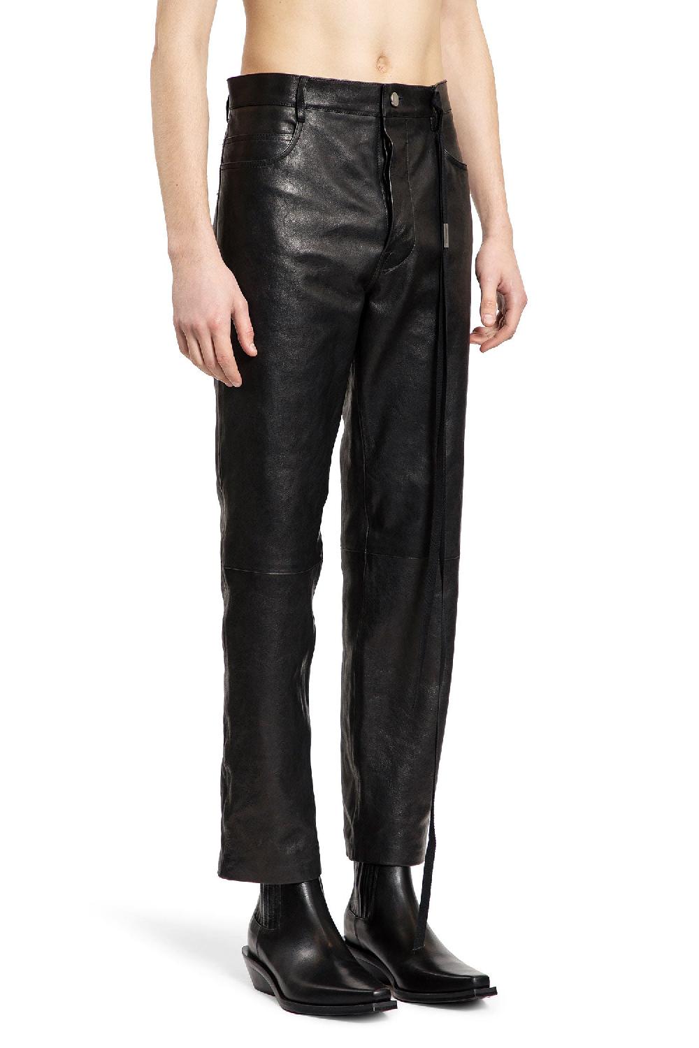 Antonioli ANN DEMEULEMEESTER MAN BLACK TROUSERS Moda