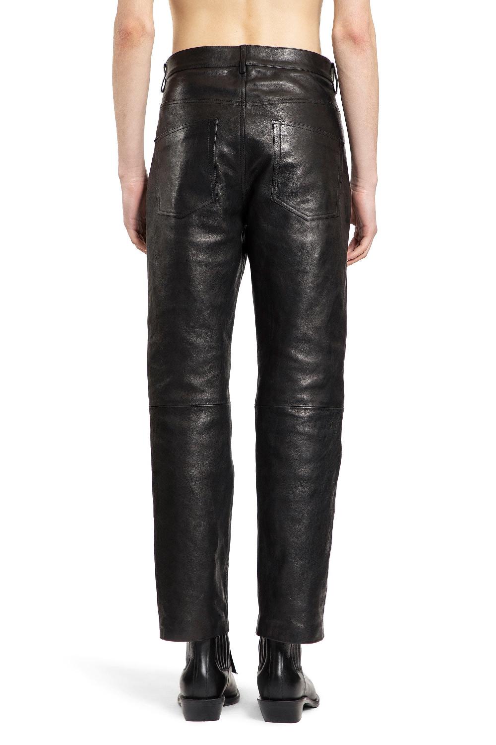 Antonioli ANN DEMEULEMEESTER MAN BLACK TROUSERS Moda
