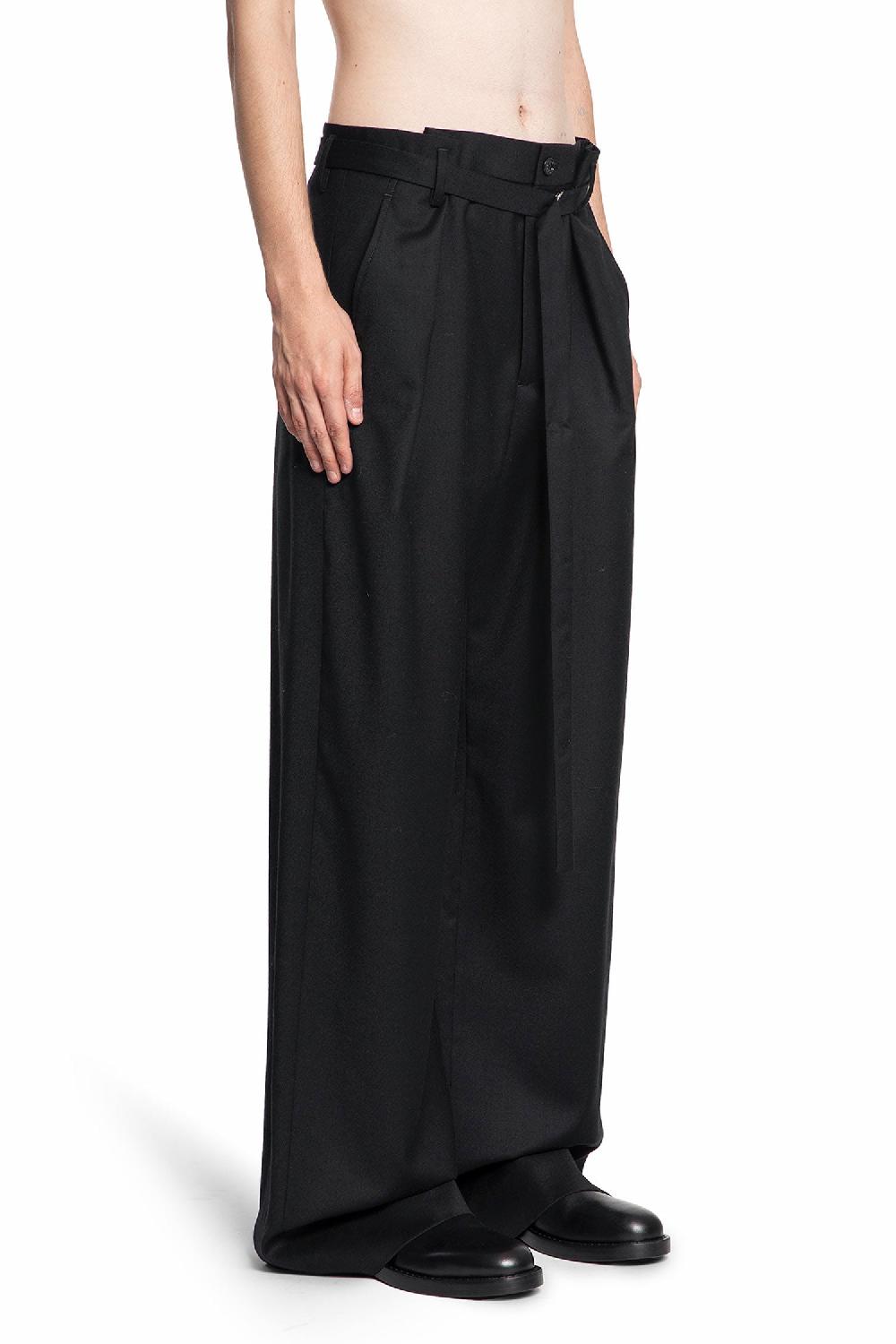 Antonioli ANN DEMEULEMEESTER MAN BLACK TROUSERS Sconto di tempo limitato