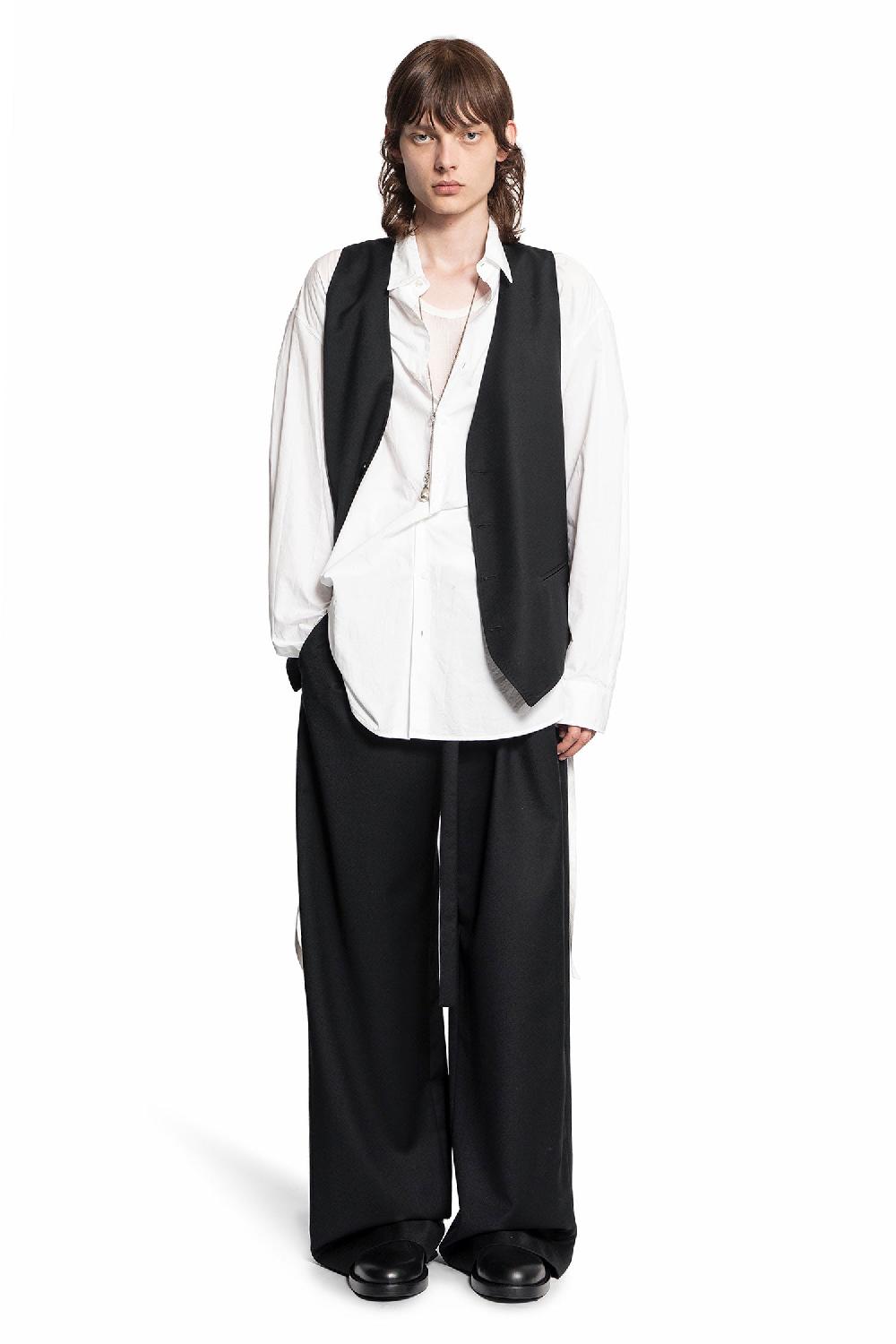 Antonioli ANN DEMEULEMEESTER MAN BLACK TROUSERS Sconto di tempo limitato