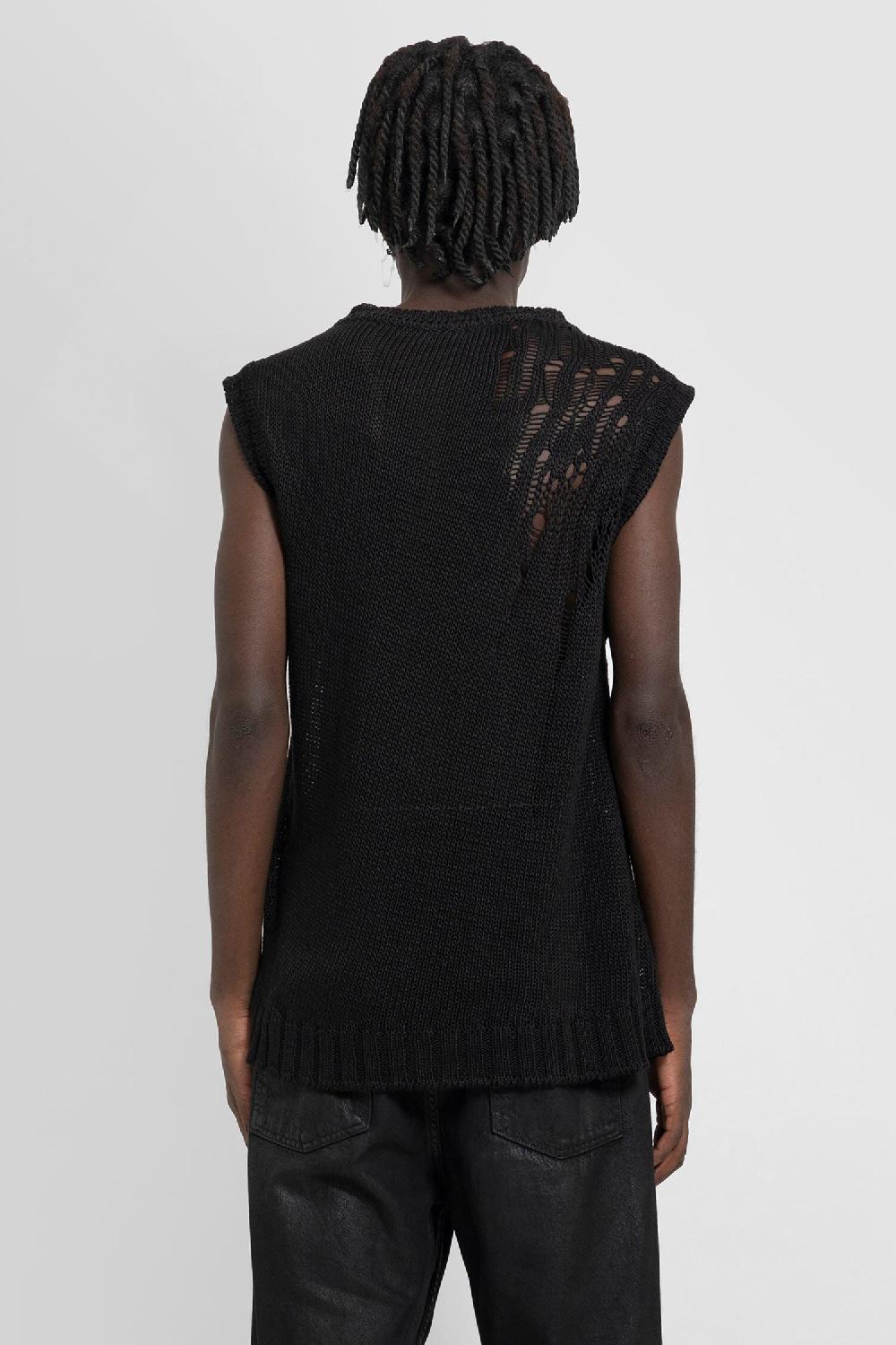 Antonioli ANN DEMEULEMEESTER MAN BLACK VESTS Negozio online di fabbrica