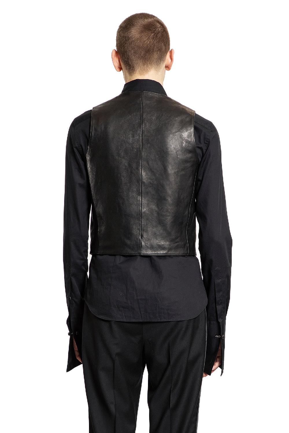 Antonioli ANN DEMEULEMEESTER MAN BLACK VESTS Prezzo di fabbrica