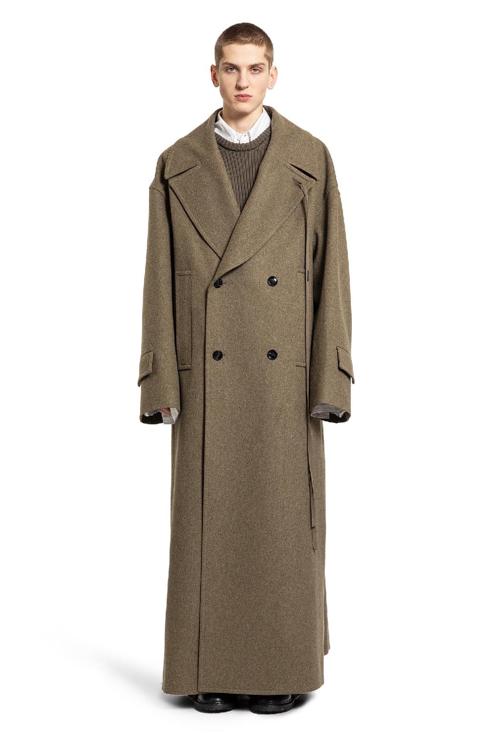 Antonioli ANN DEMEULEMEESTER MAN GREEN COATS Flash Sale