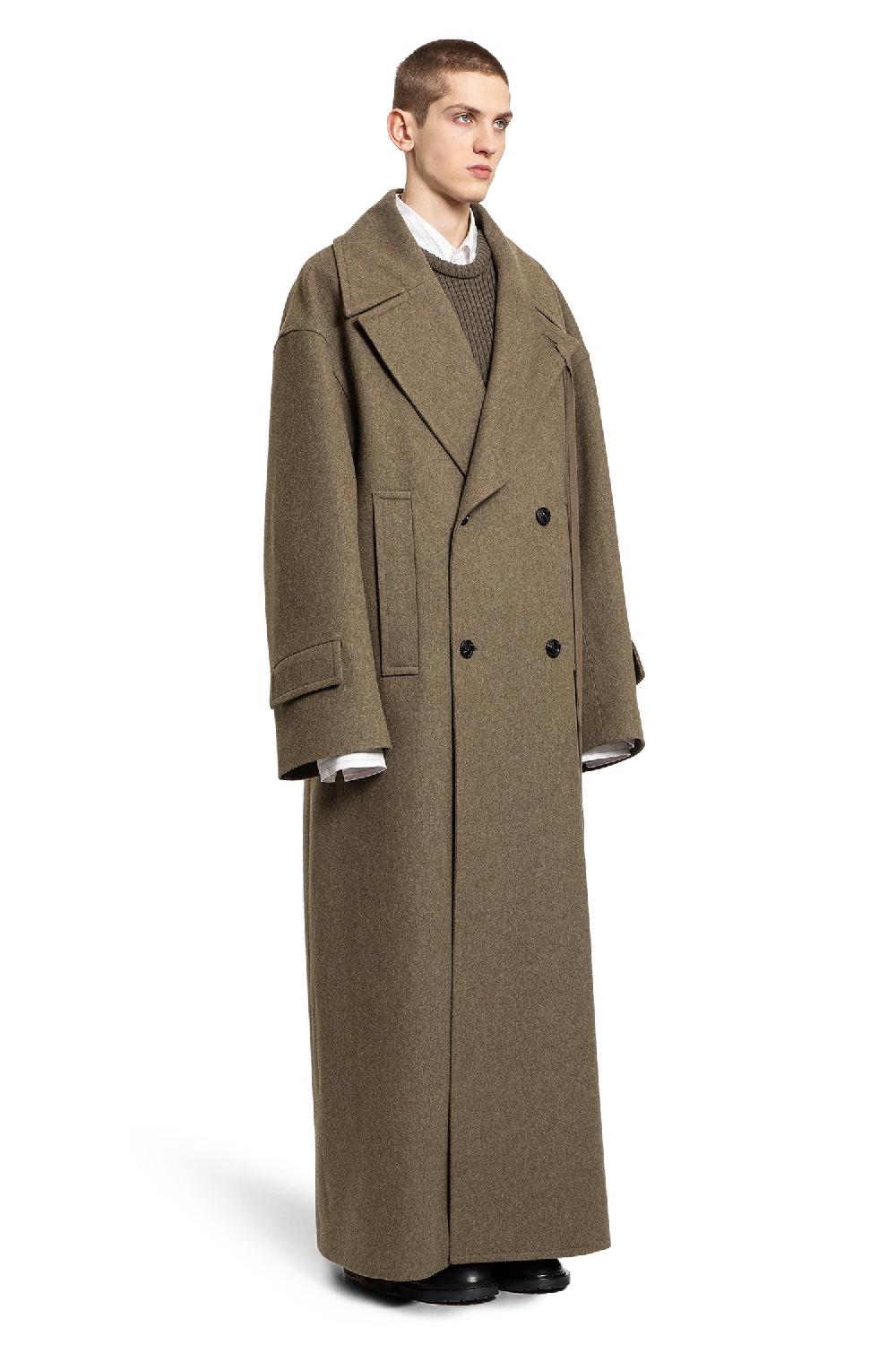 Antonioli ANN DEMEULEMEESTER MAN GREEN COATS Flash Sale