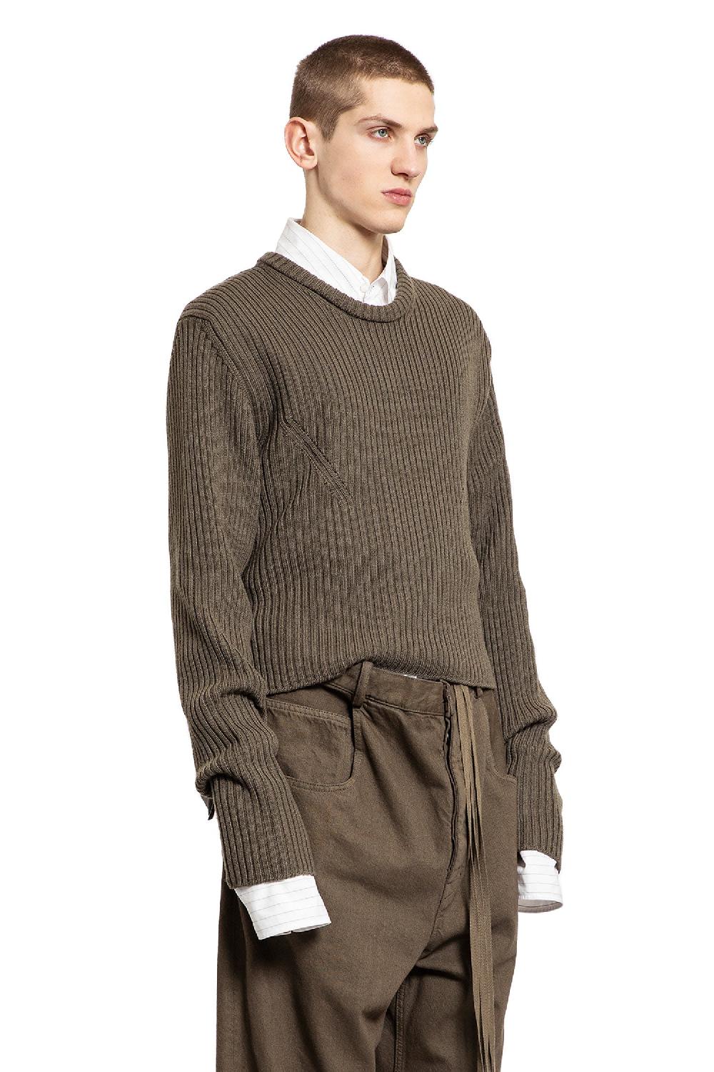 Antonioli ANN DEMEULEMEESTER MAN GREEN KNITWEAR Fornitura limitata