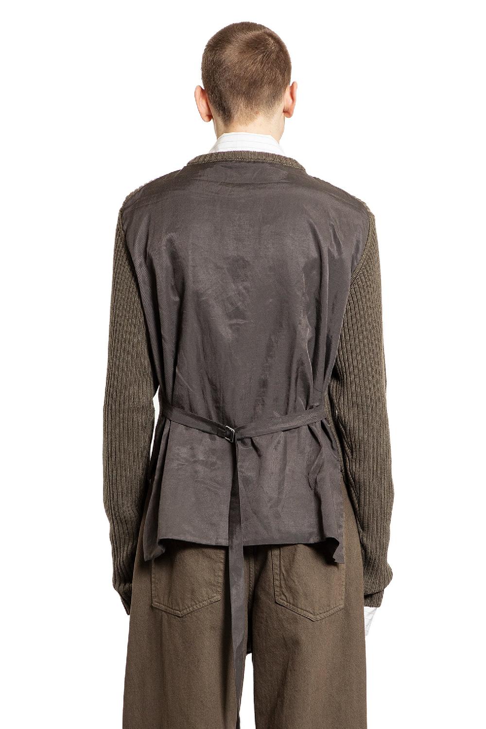 Antonioli ANN DEMEULEMEESTER MAN GREEN KNITWEAR Fornitura limitata