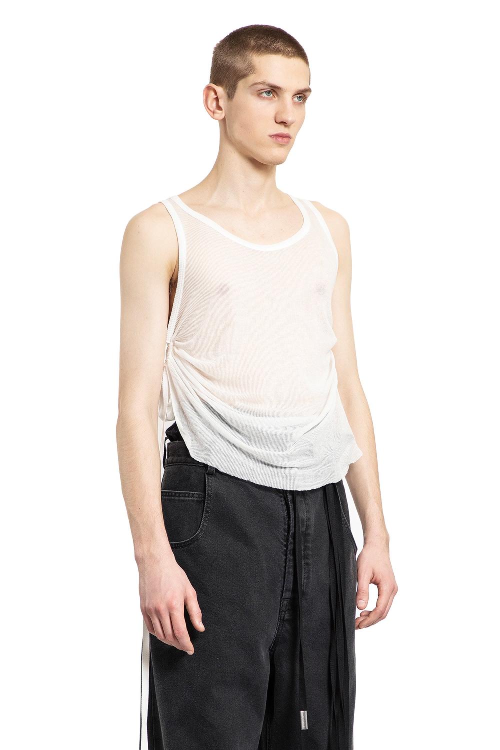 Antonioli ANN DEMEULEMEESTER MAN OFF-WHITE T-SHIRTS & TANK TOPS Cyber Monday