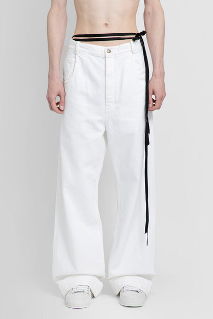 Antonioli ANN DEMEULEMEESTER MAN WHITE JEANS Offerta Pasqua