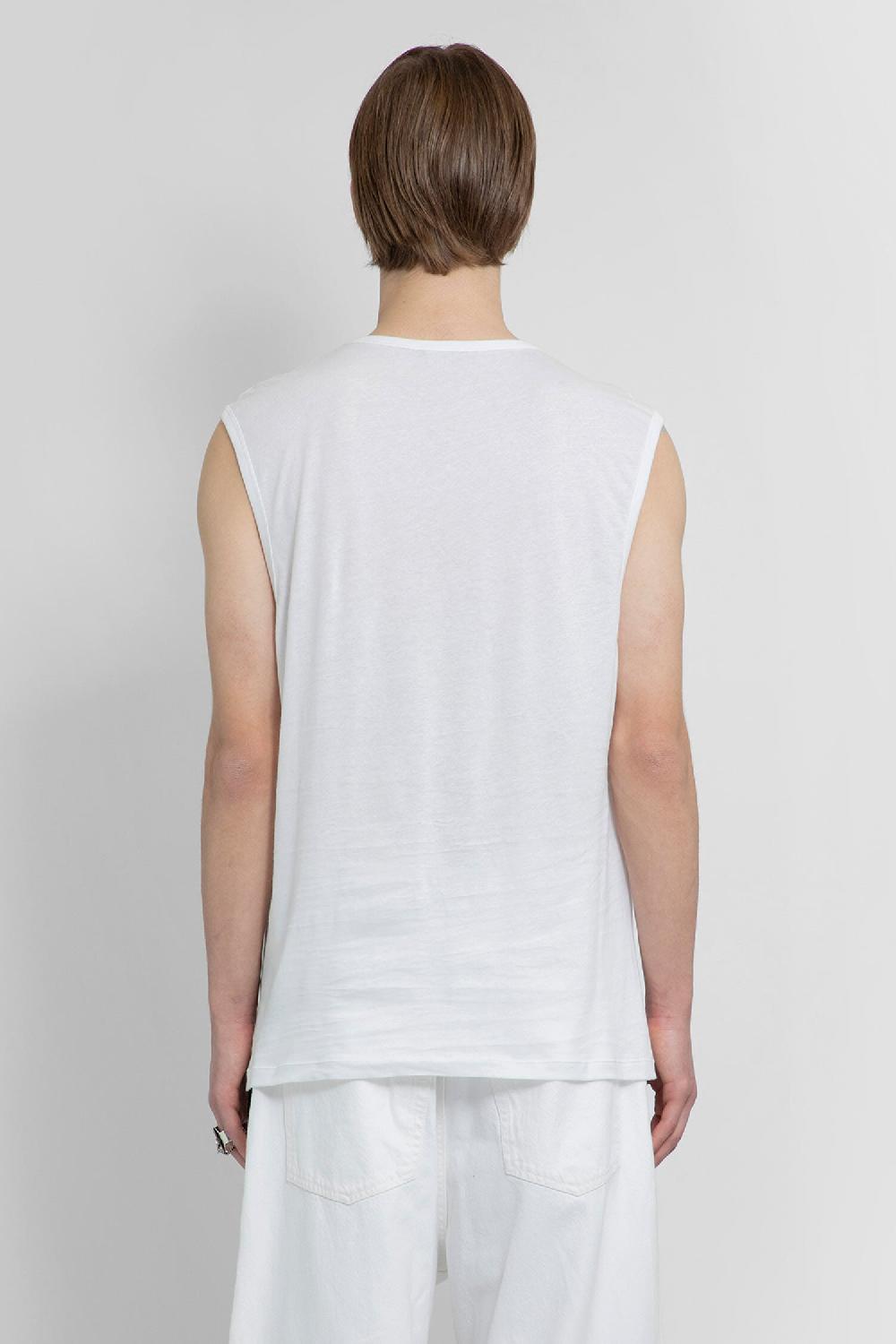 Antonioli ANN DEMEULEMEESTER MAN WHITE T-SHIRTS & TANK TOPS Vendita calda
