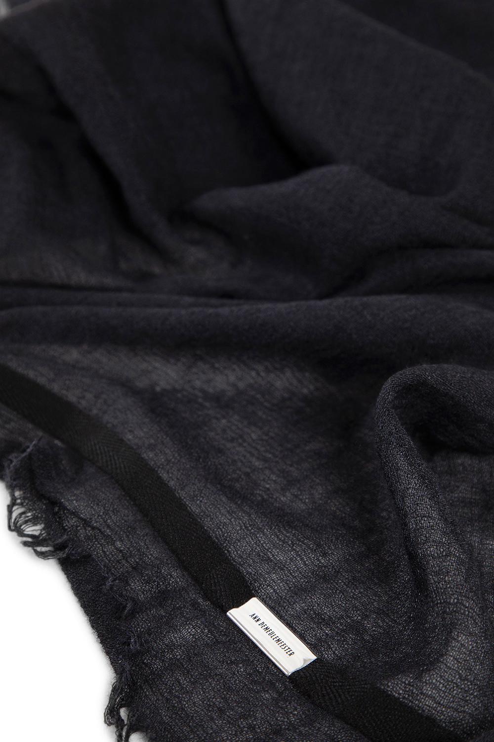 Antonioli ANN DEMEULEMEESTER UNISEX BLACK SCARVES Enormi risparmi
