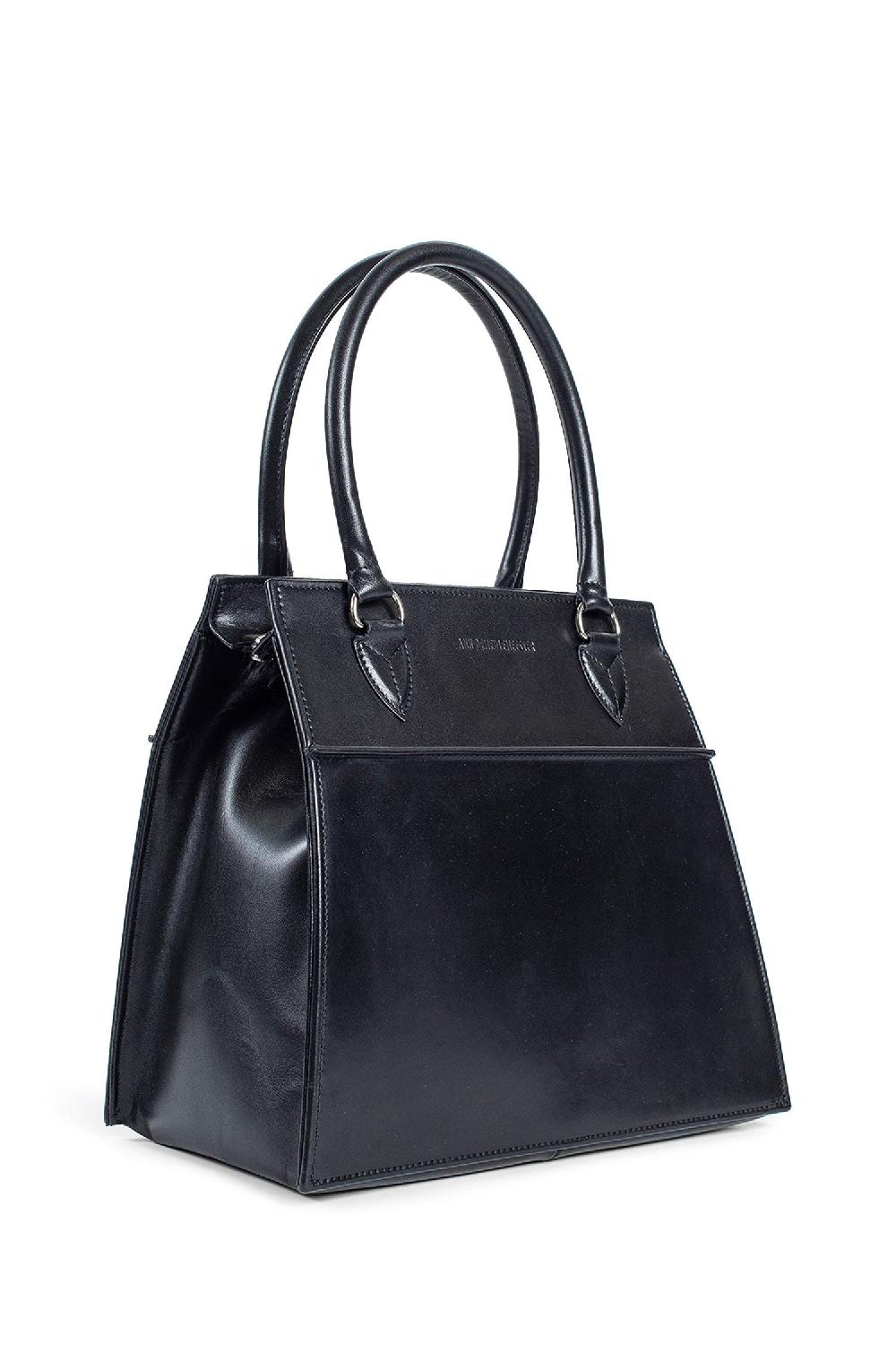Antonioli ANN DEMEULEMEESTER UNISEX BLACK TOP HANDLE BAGS Prezzo basso