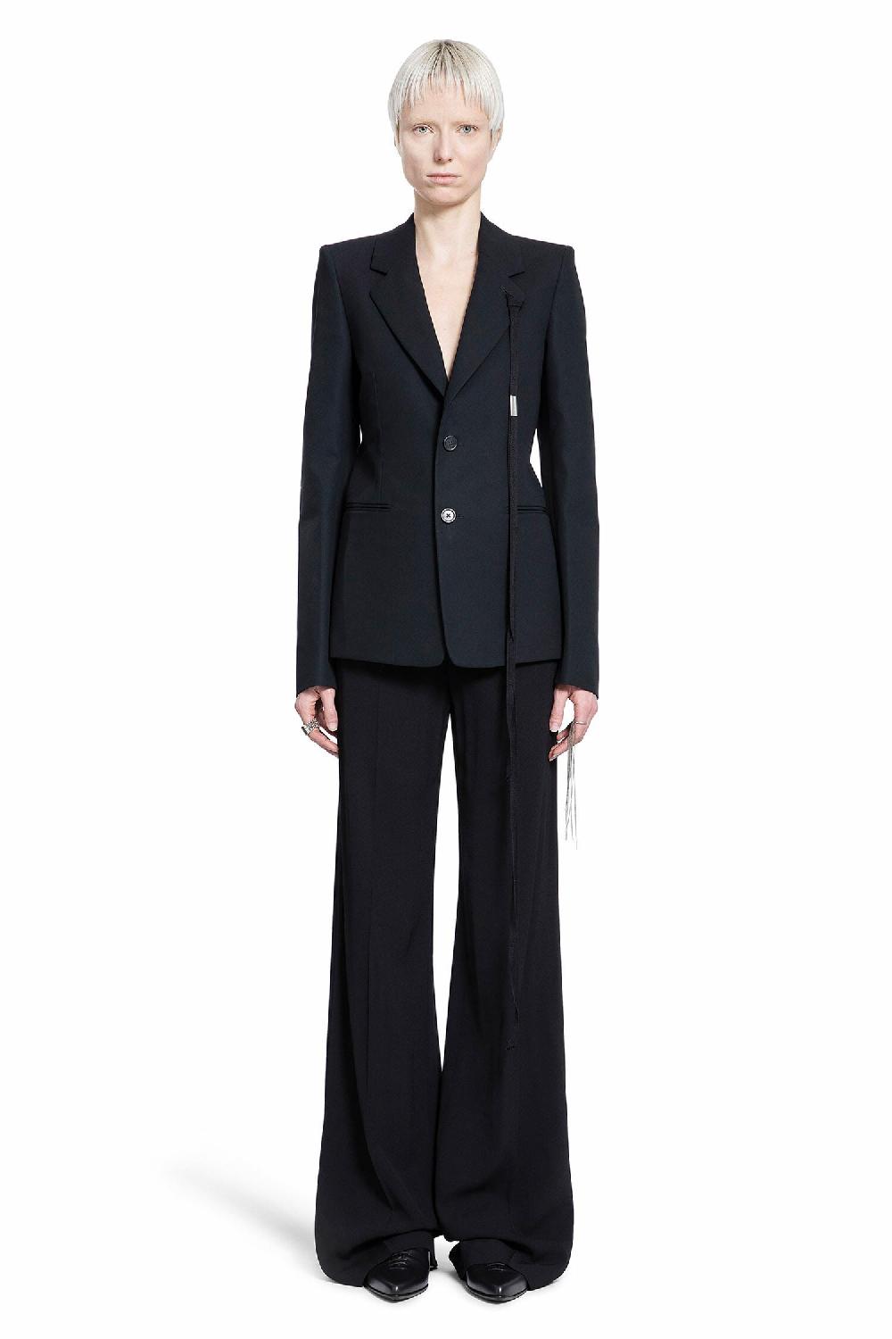 Antonioli ANN DEMEULEMEESTER WOMAN BLACK BLAZERS In vendita