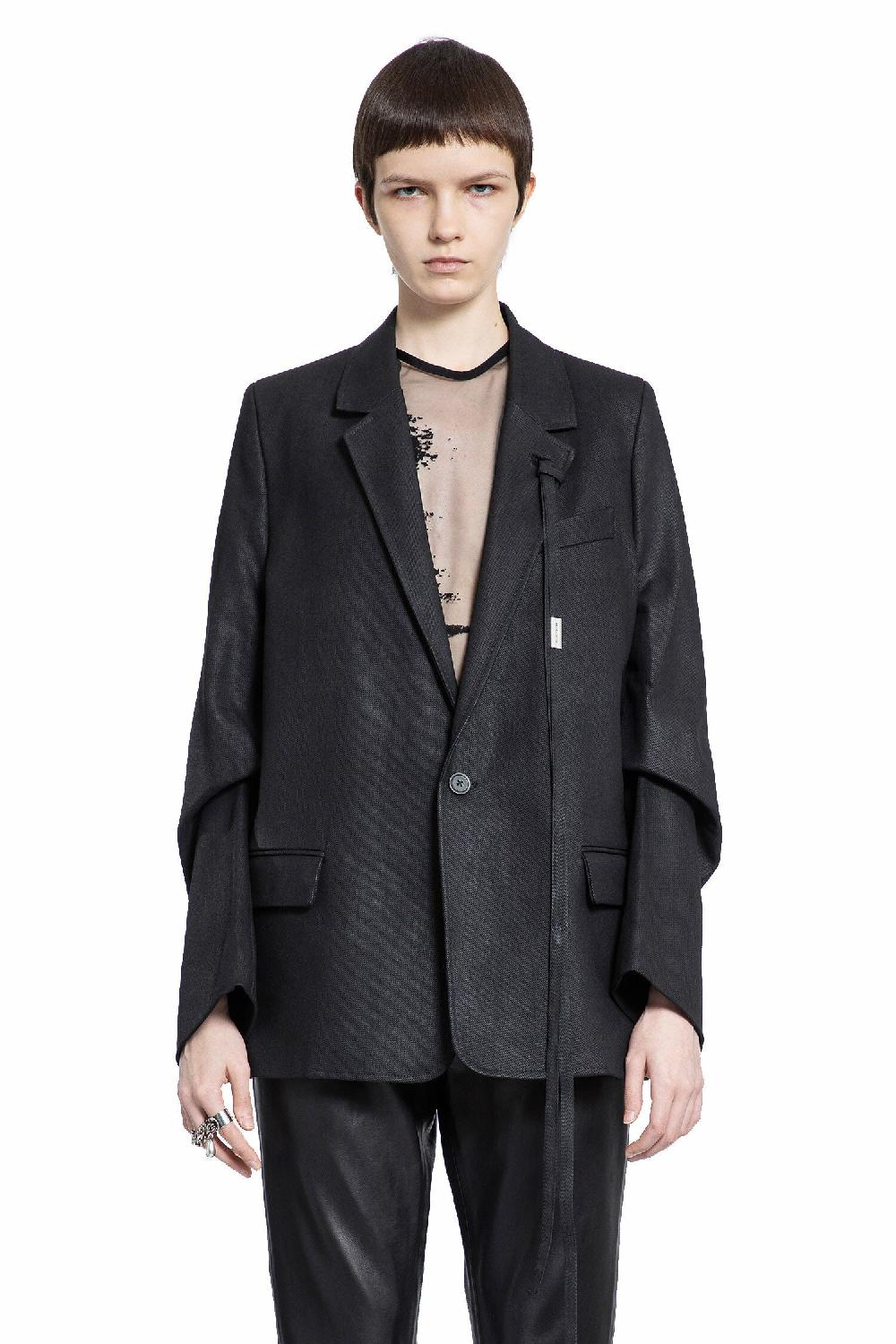 Antonioli ANN DEMEULEMEESTER WOMAN BLACK BLAZERS Duty-free