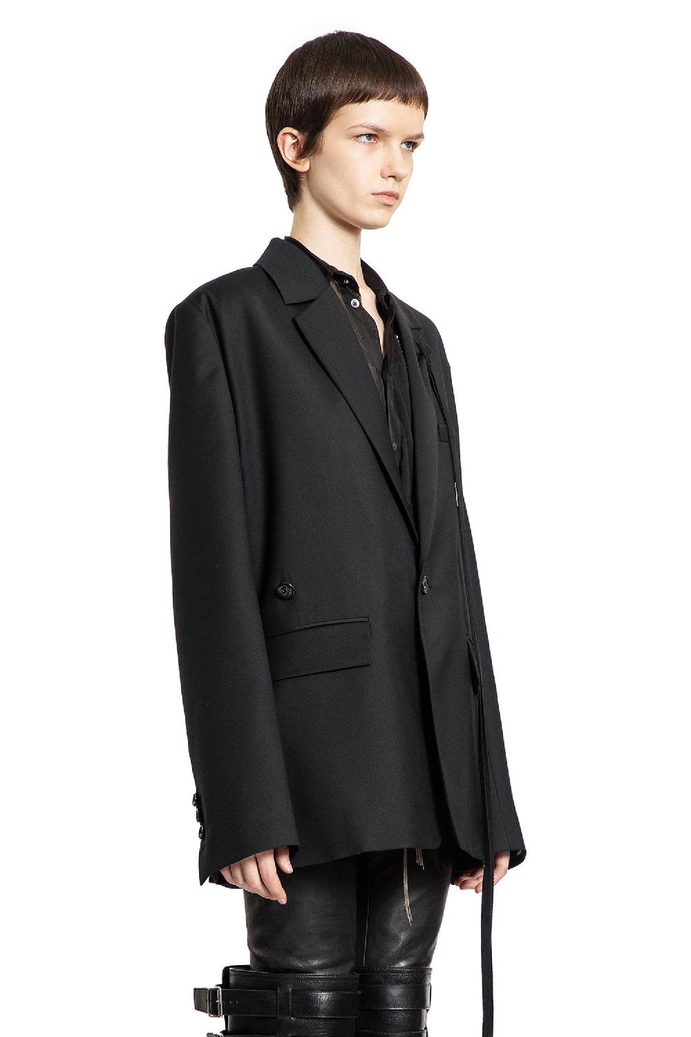 Antonioli ANN DEMEULEMEESTER WOMAN BLACK BLAZERS Sconti questo mese
