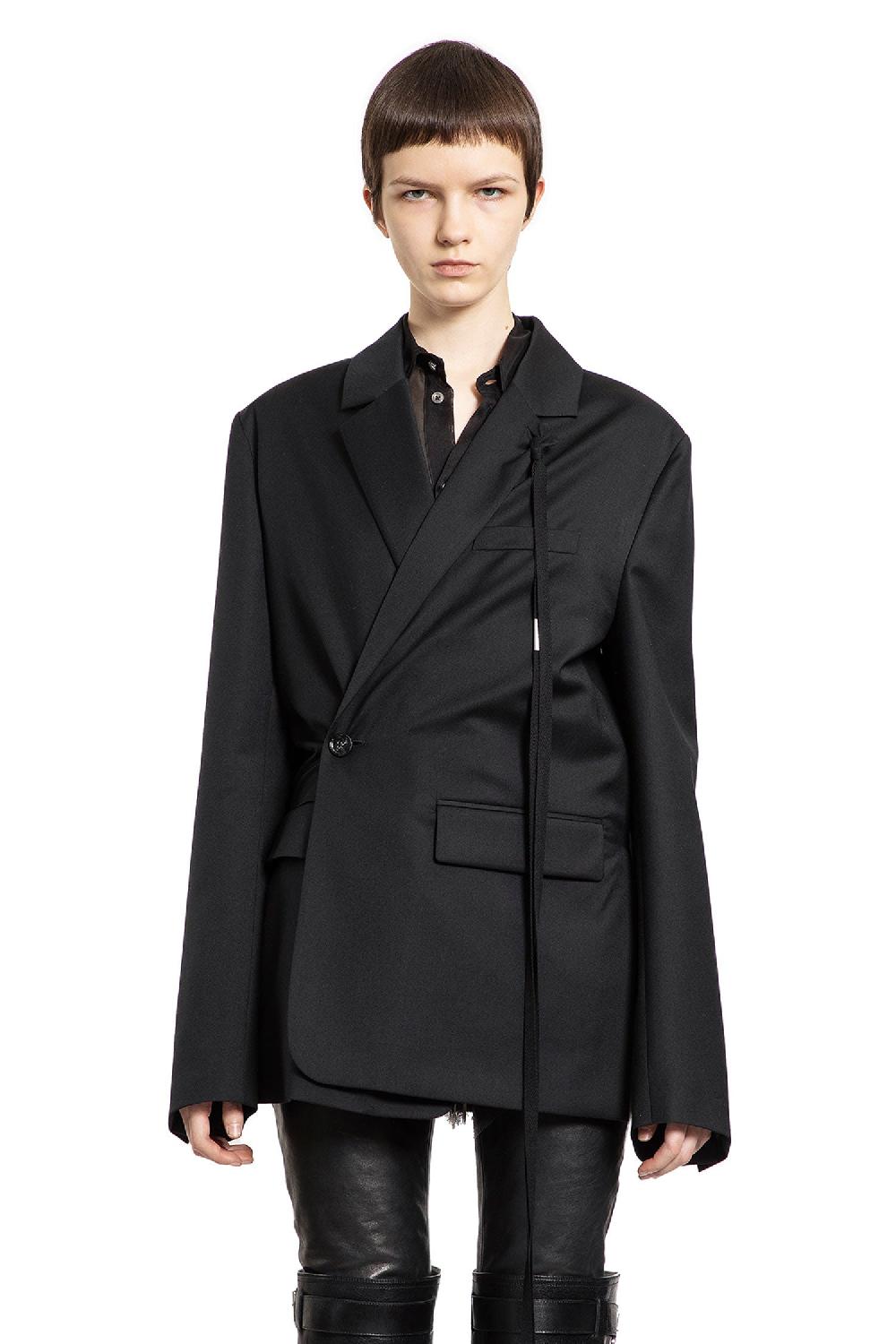 Antonioli ANN DEMEULEMEESTER WOMAN BLACK BLAZERS Sconti questo mese