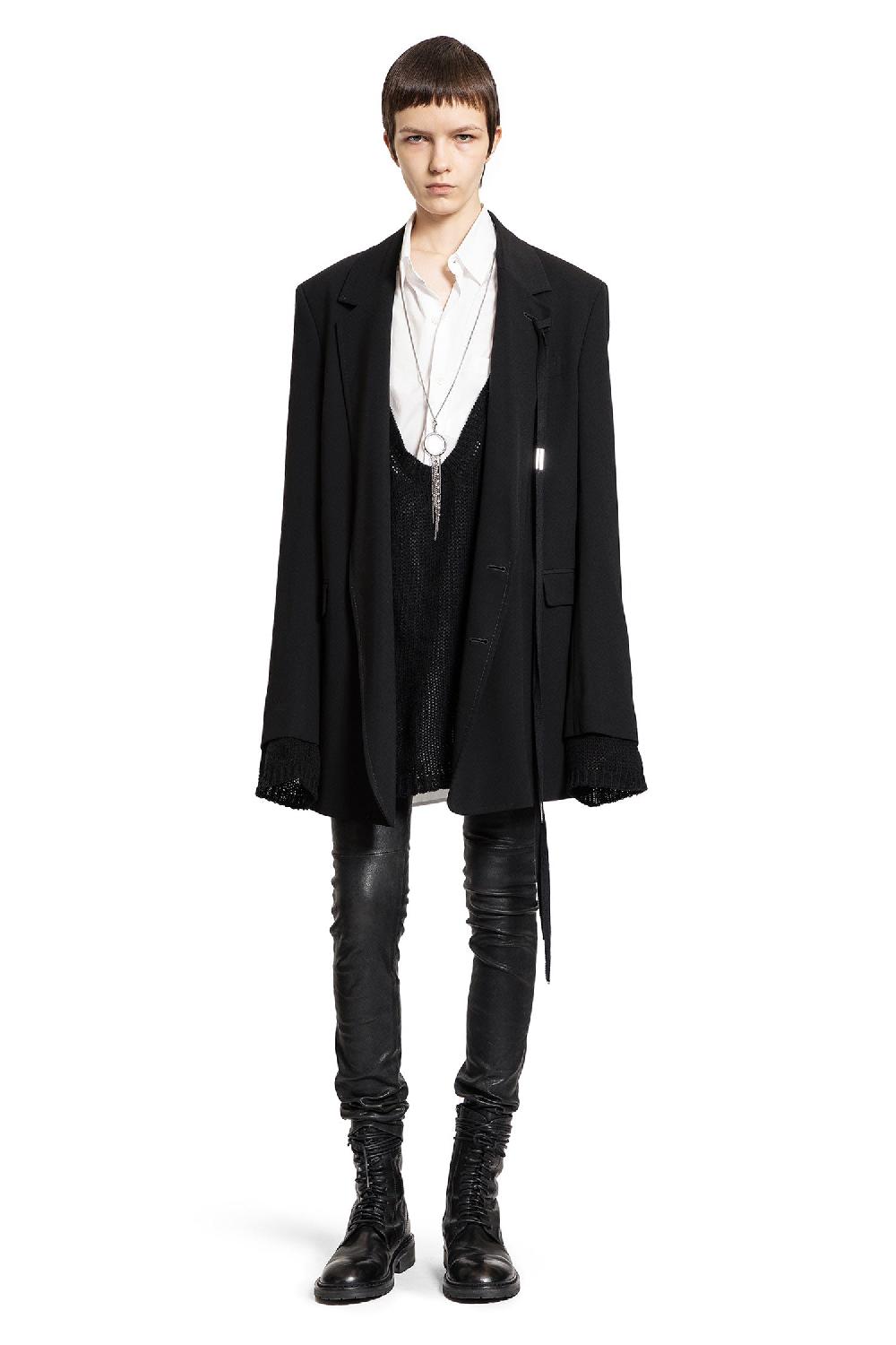 Antonioli ANN DEMEULEMEESTER WOMAN BLACK BLAZERS 2025