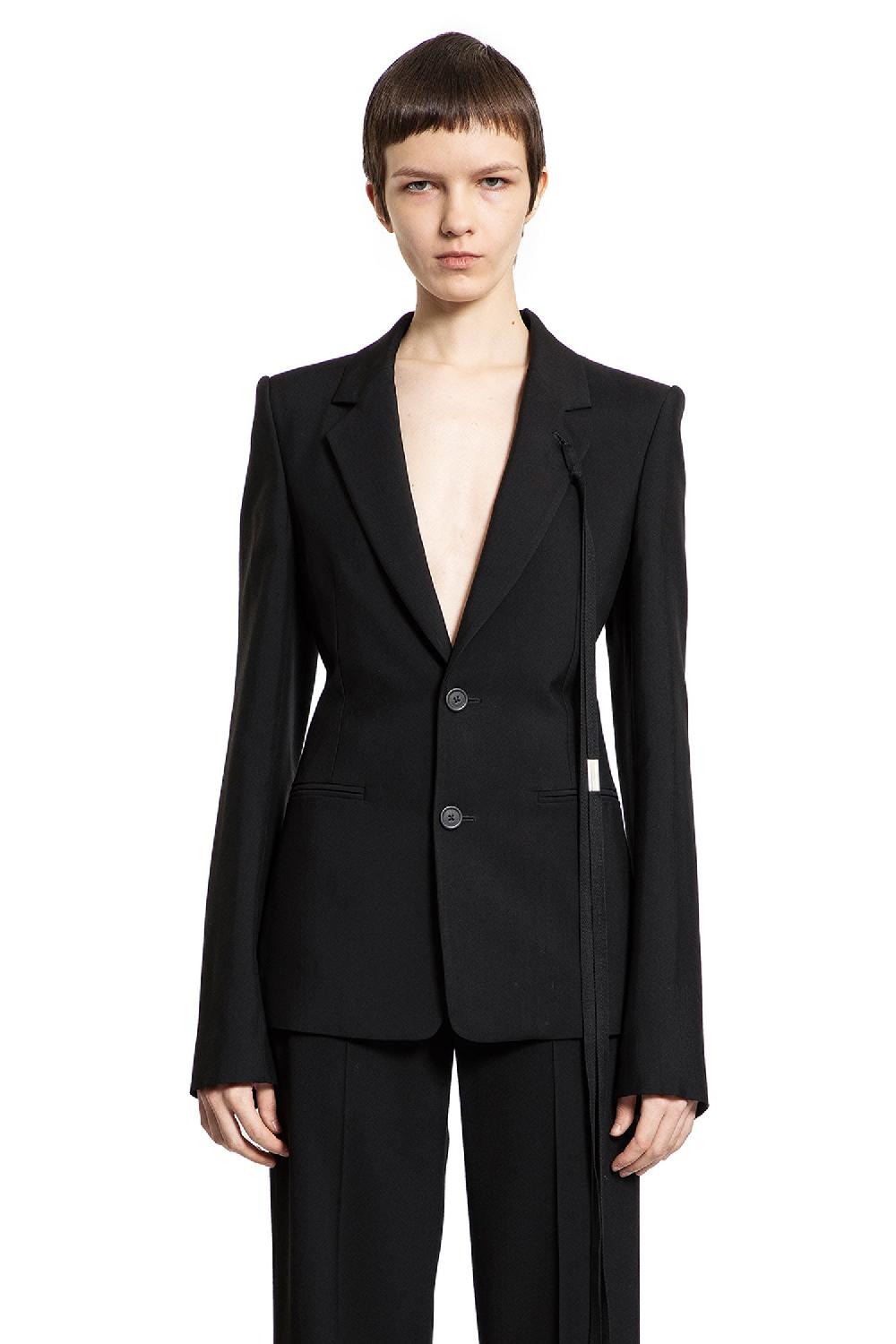 Antonioli ANN DEMEULEMEESTER WOMAN BLACK BLAZERS Italy