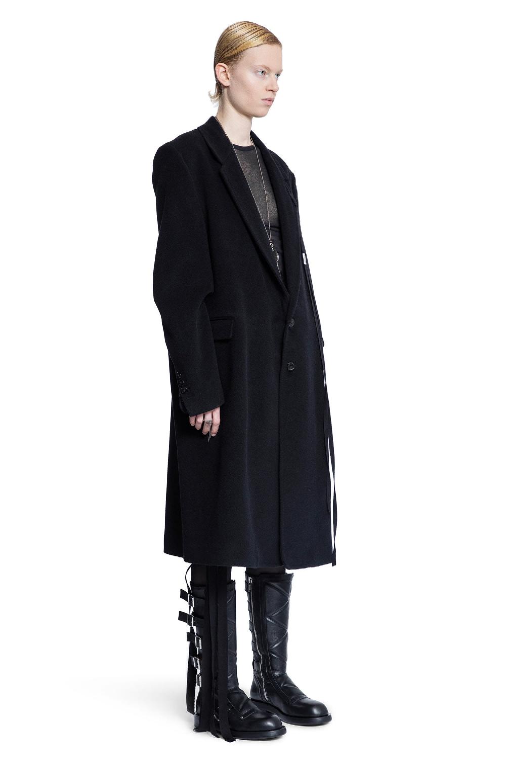 Antonioli ANN DEMEULEMEESTER WOMAN BLACK COATS Affare Del Giorno