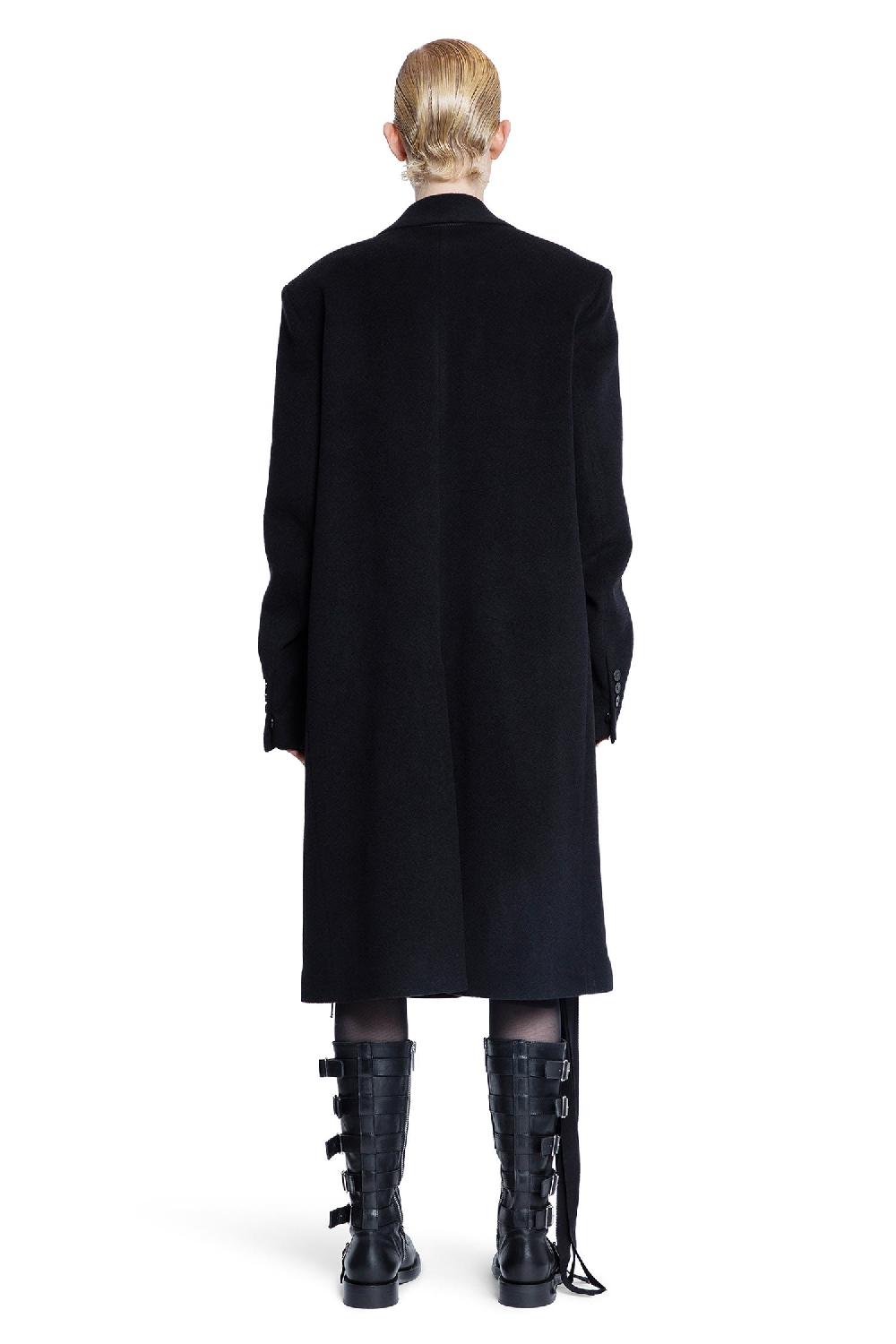 Antonioli ANN DEMEULEMEESTER WOMAN BLACK COATS Affare Del Giorno