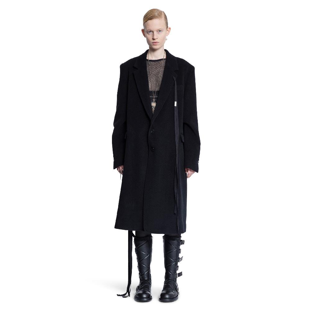 Antonioli ANN DEMEULEMEESTER WOMAN BLACK COATS Affare Del Giorno