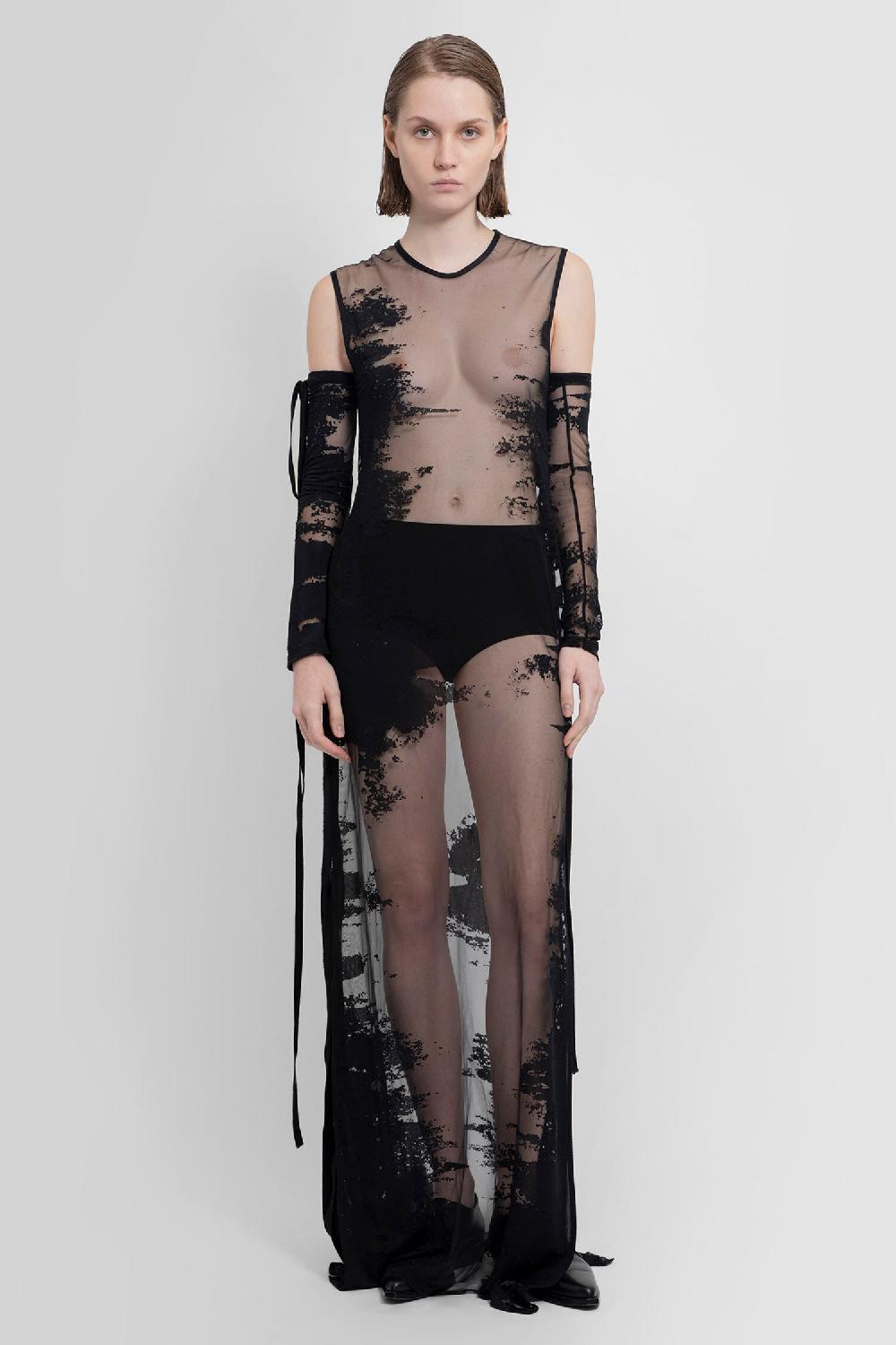 Antonioli ANN DEMEULEMEESTER WOMAN BLACK DRESSES Novità