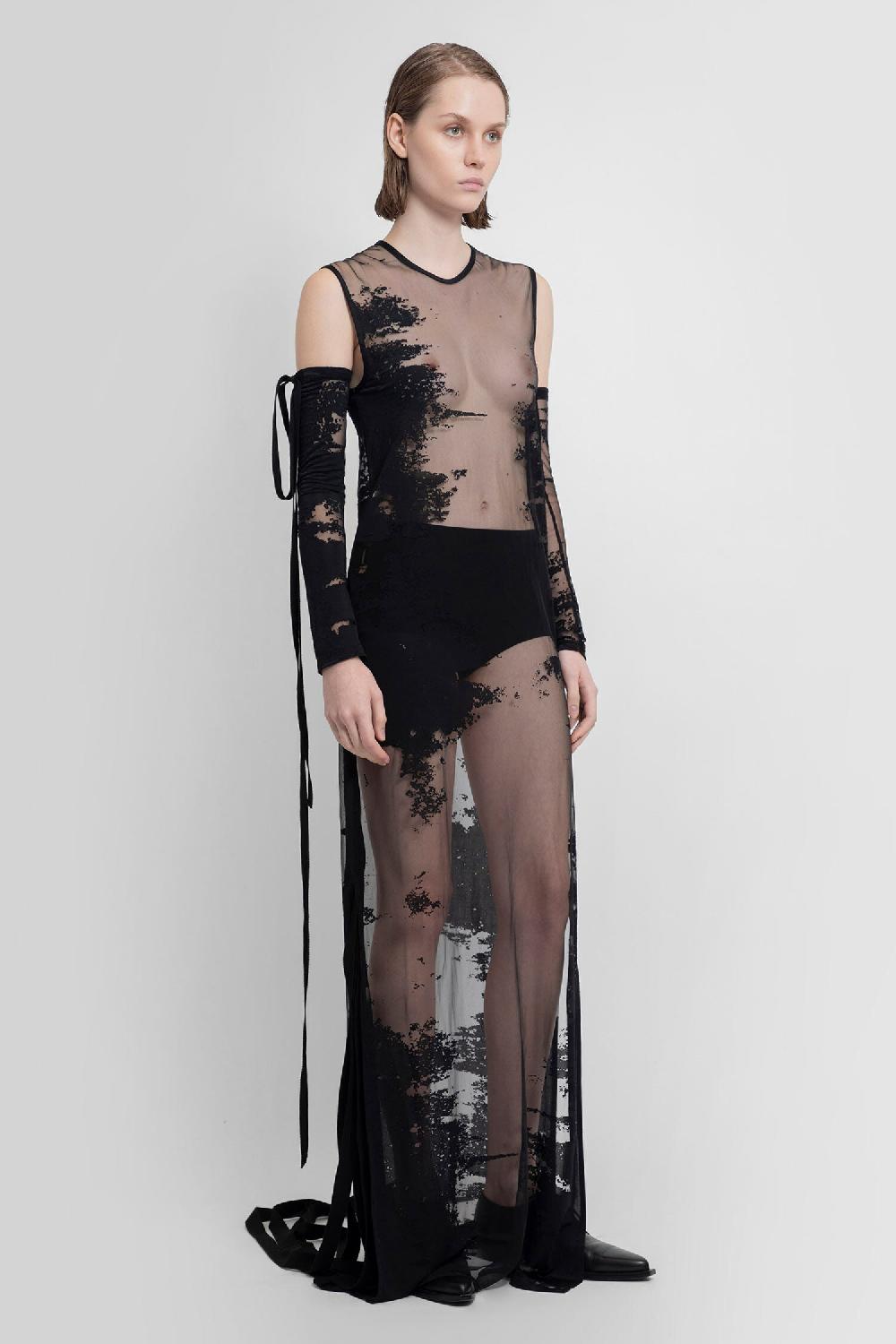 Antonioli ANN DEMEULEMEESTER WOMAN BLACK DRESSES Novità
