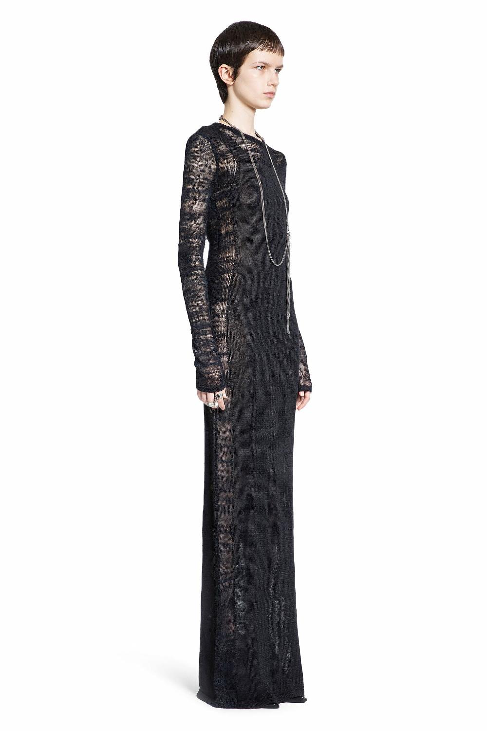 Antonioli ANN DEMEULEMEESTER WOMAN BLACK DRESSES Offerta