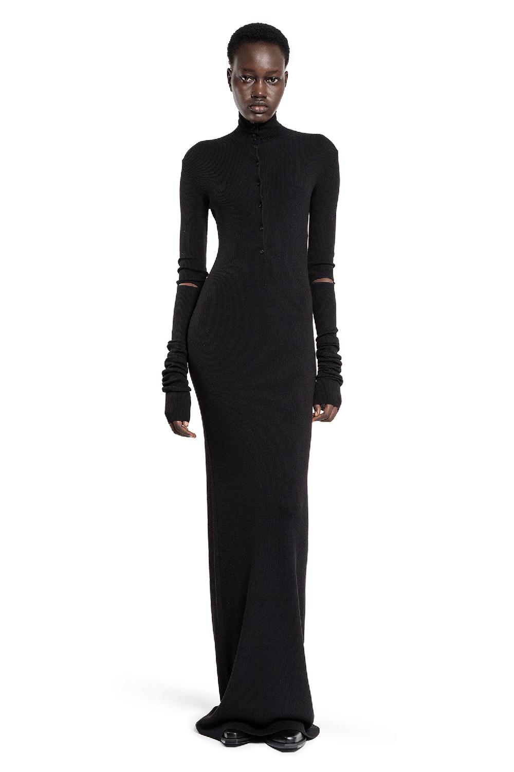 Antonioli ANN DEMEULEMEESTER WOMAN BLACK DRESSES Vendita Calda