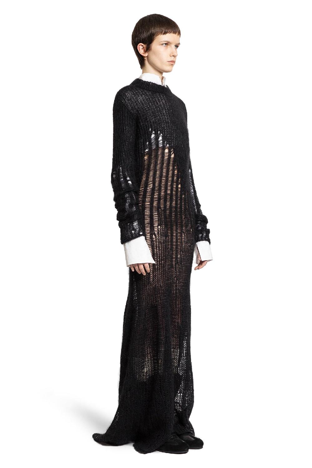 Antonioli ANN DEMEULEMEESTER WOMAN BLACK DRESSES Vendita Economica