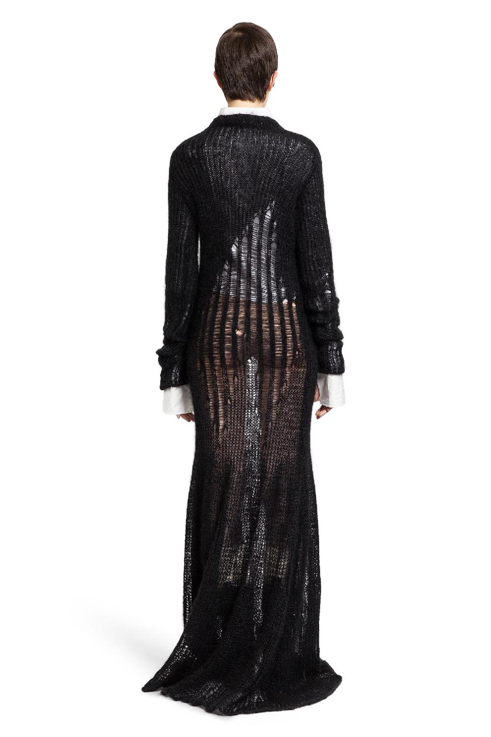 Antonioli ANN DEMEULEMEESTER WOMAN BLACK DRESSES Vendita Economica