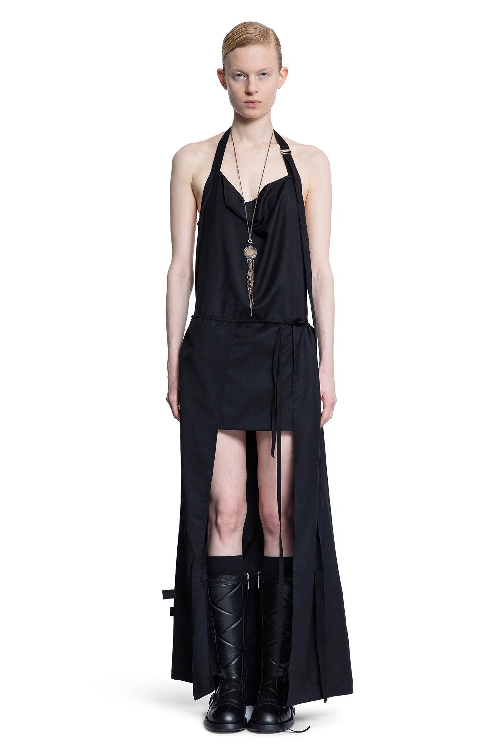 Antonioli ANN DEMEULEMEESTER WOMAN BLACK DRESSES Vendite Flash