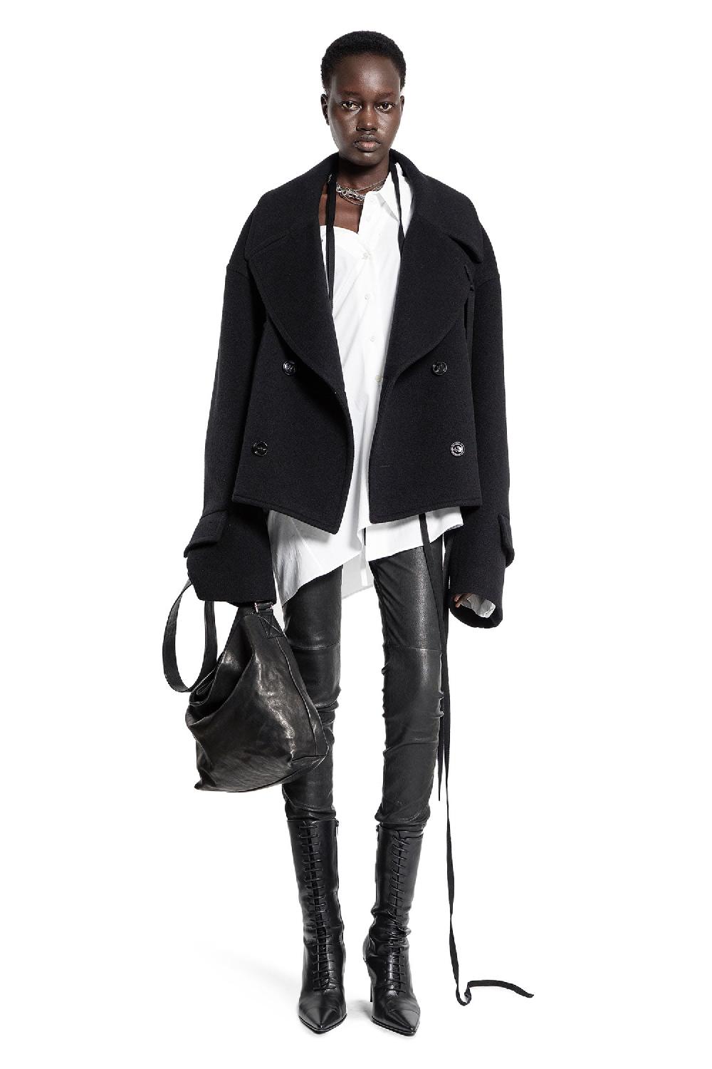Antonioli ANN DEMEULEMEESTER WOMAN BLACK JACKETS In Saldo