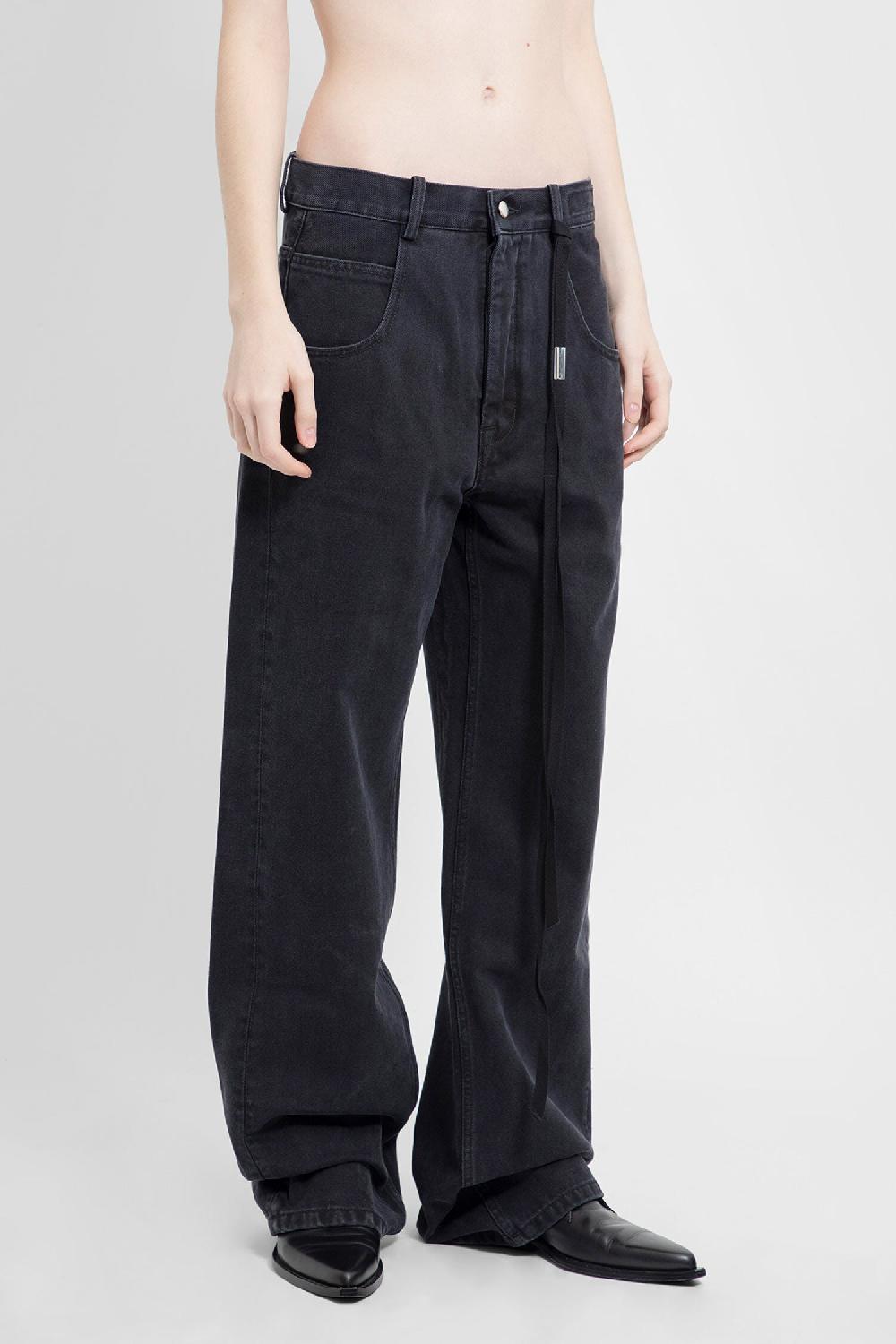 Antonioli ANN DEMEULEMEESTER WOMAN BLACK JEANS Spedizione gratuita