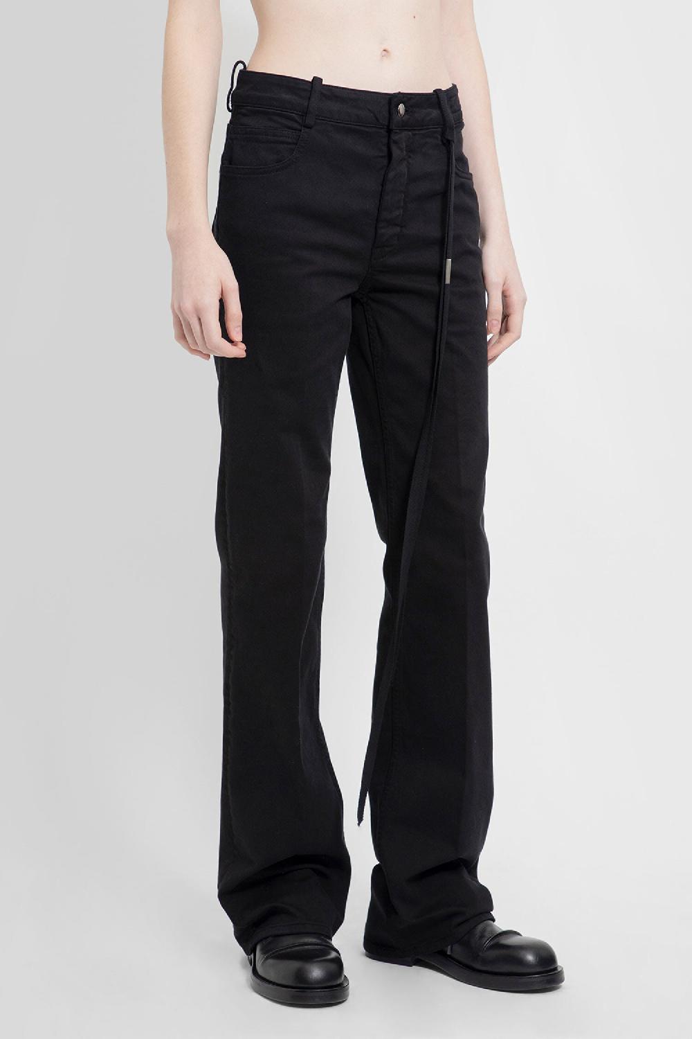 Antonioli ANN DEMEULEMEESTER WOMAN BLACK JEANS Sconto di tempo limitato