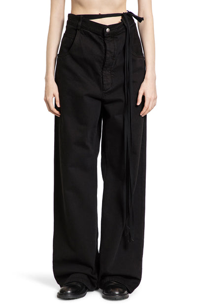 Antonioli ANN DEMEULEMEESTER WOMAN BLACK JEANS Negozio online di fabbrica