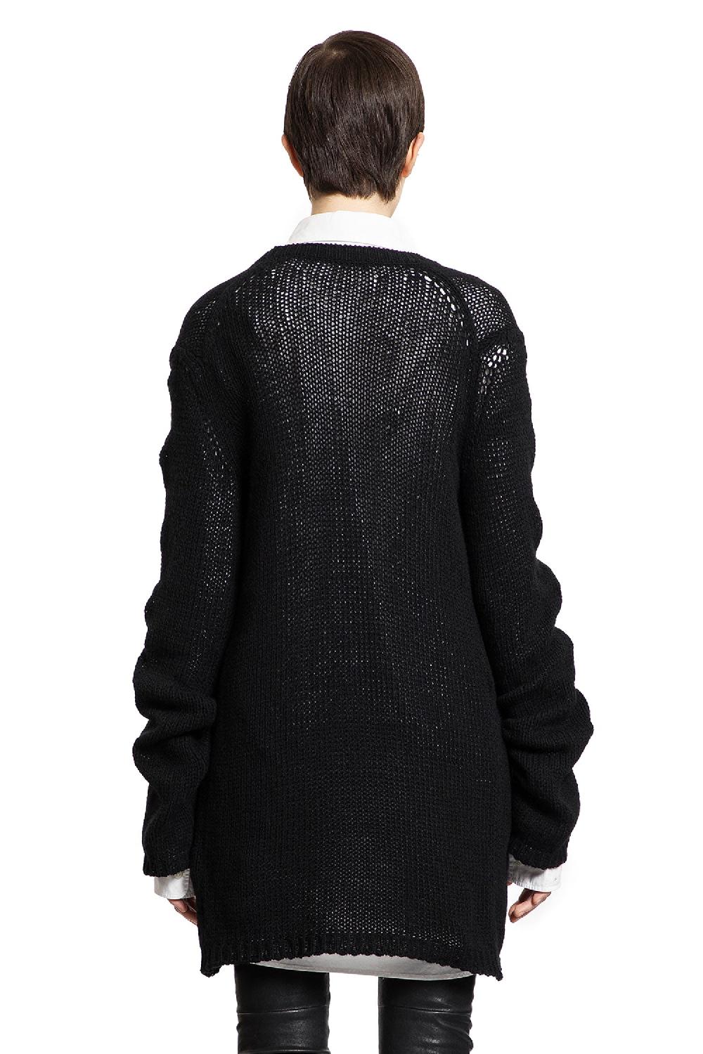 Antonioli ANN DEMEULEMEESTER WOMAN BLACK KNITWEAR Prezzo di fabbrica