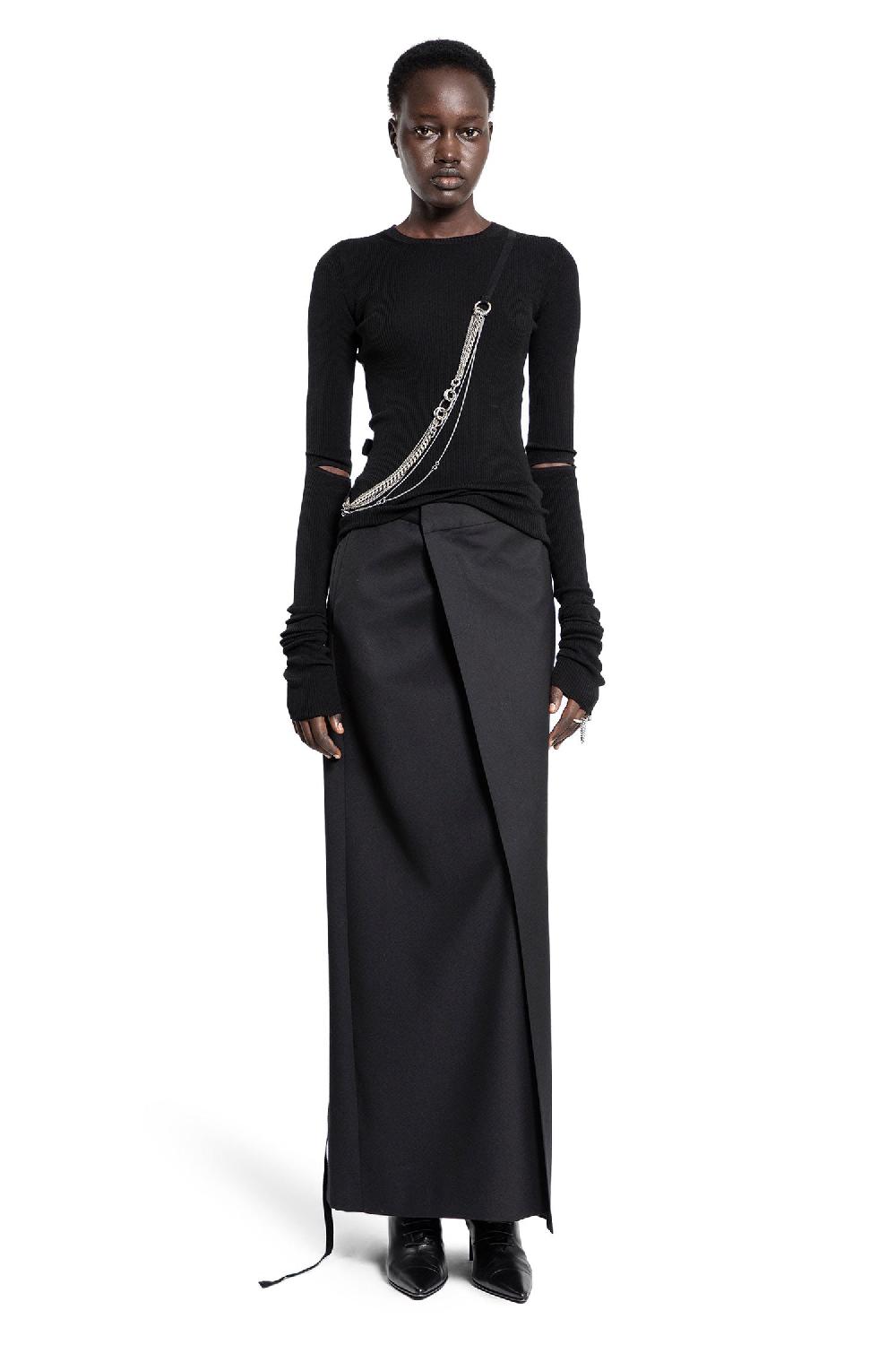 Antonioli ANN DEMEULEMEESTER WOMAN BLACK KNITWEAR Offerta speciale