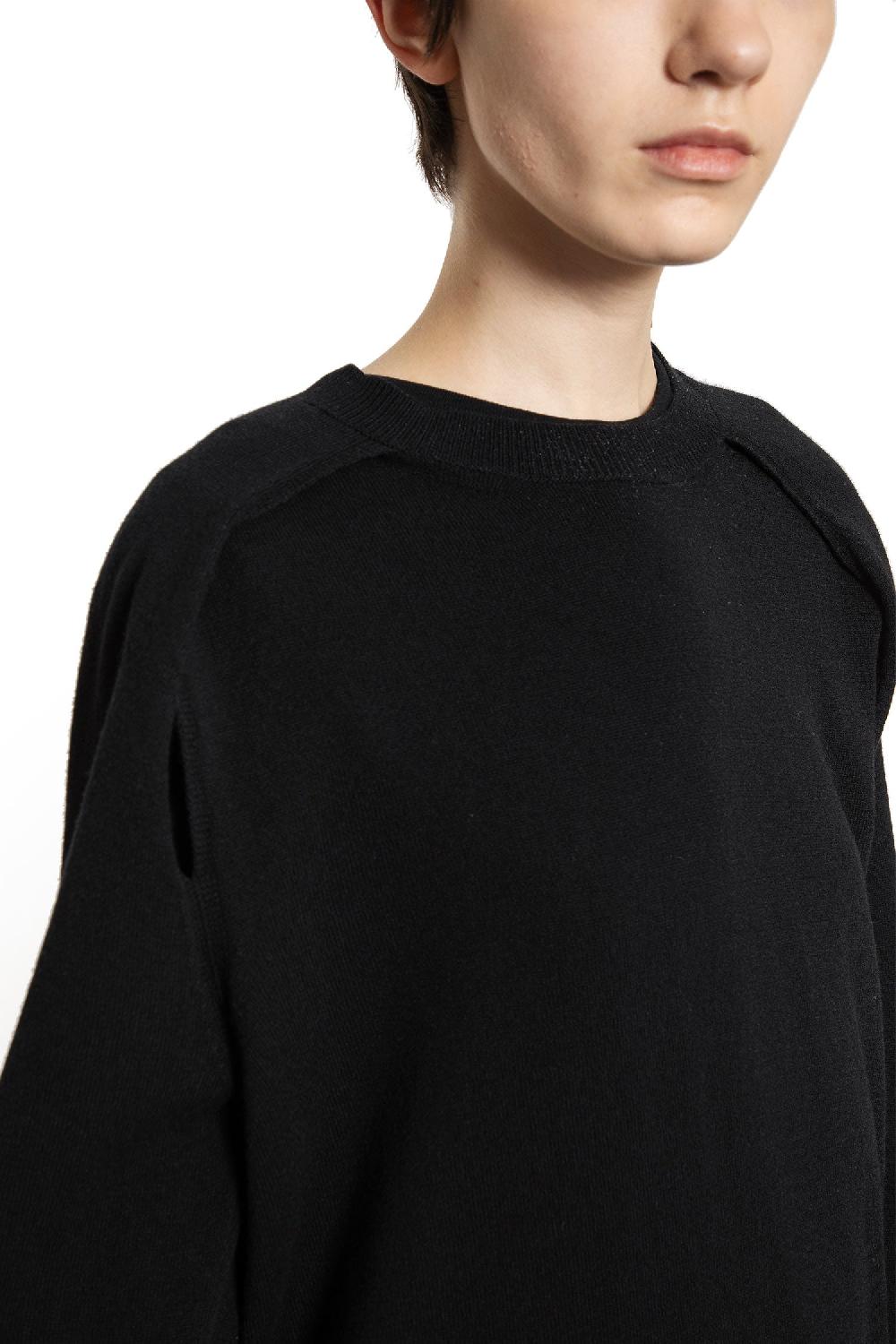 Antonioli ANN DEMEULEMEESTER WOMAN BLACK KNITWEAR Comprare a buon mercato