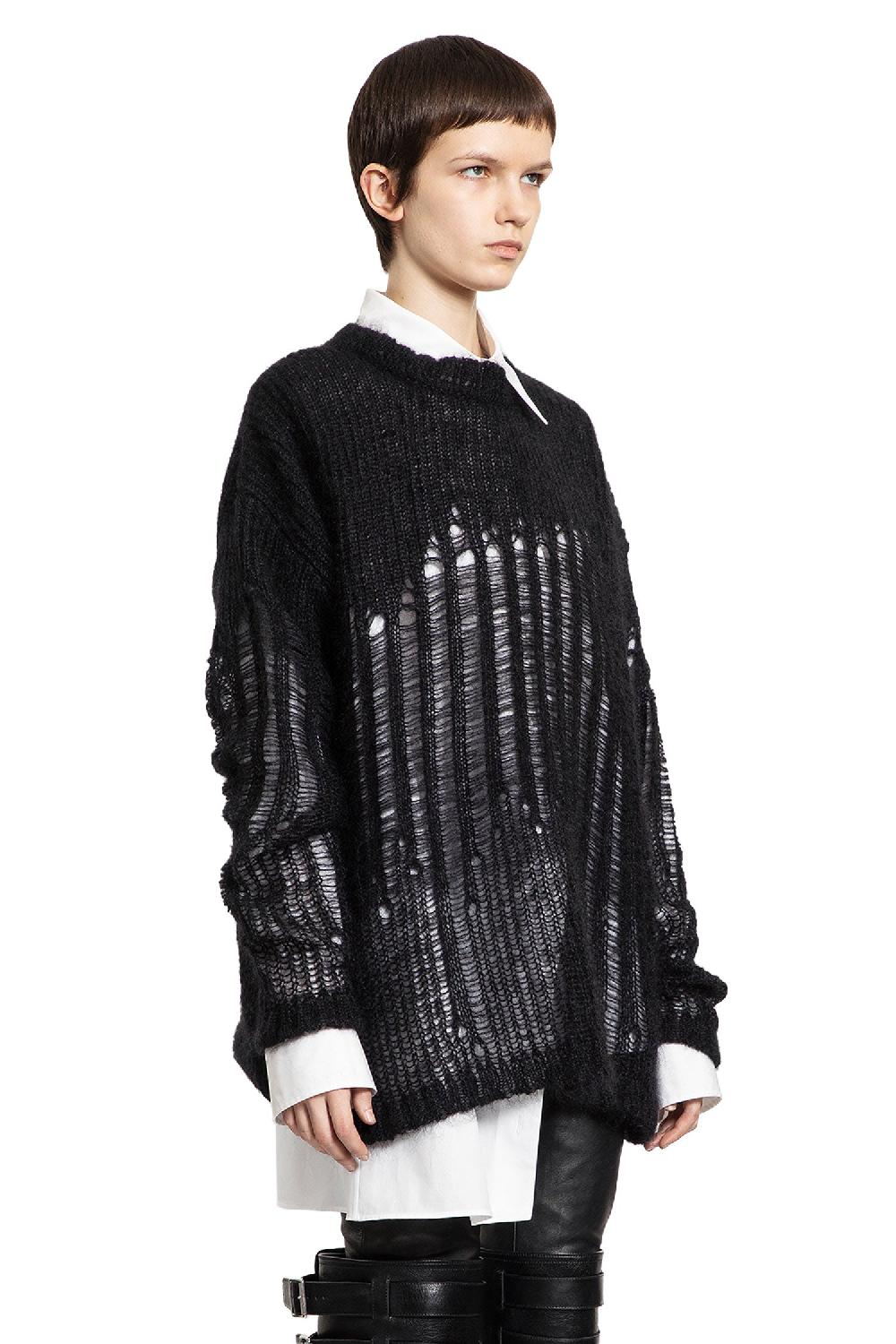 Antonioli ANN DEMEULEMEESTER WOMAN BLACK KNITWEAR Flash Sale