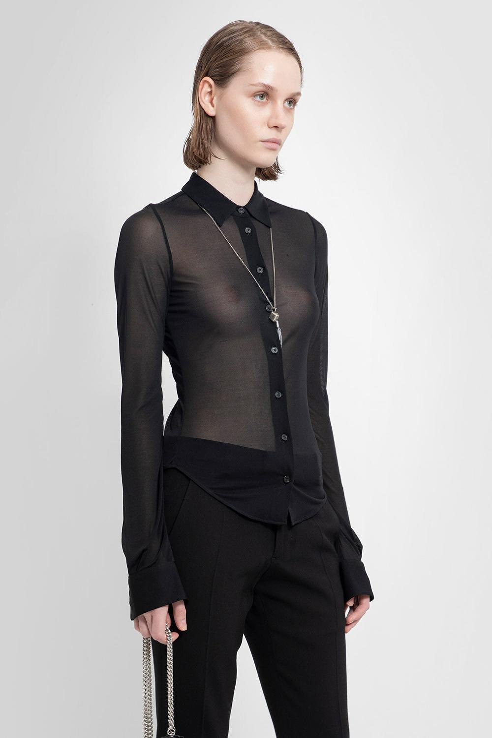 Antonioli ANN DEMEULEMEESTER WOMAN BLACK SHIRTS Offerta Pasqua