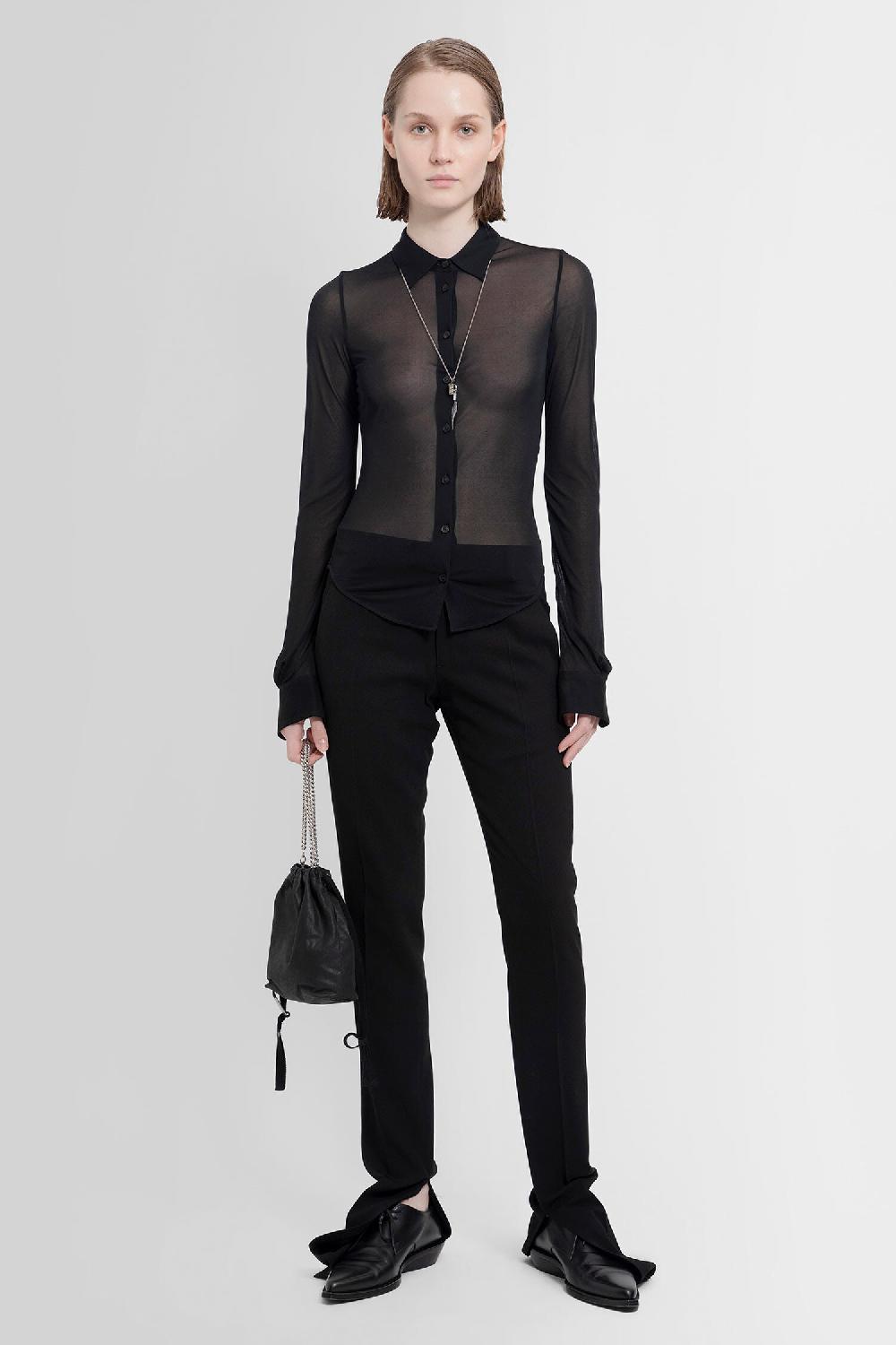 Antonioli ANN DEMEULEMEESTER WOMAN BLACK SHIRTS Offerta Pasqua