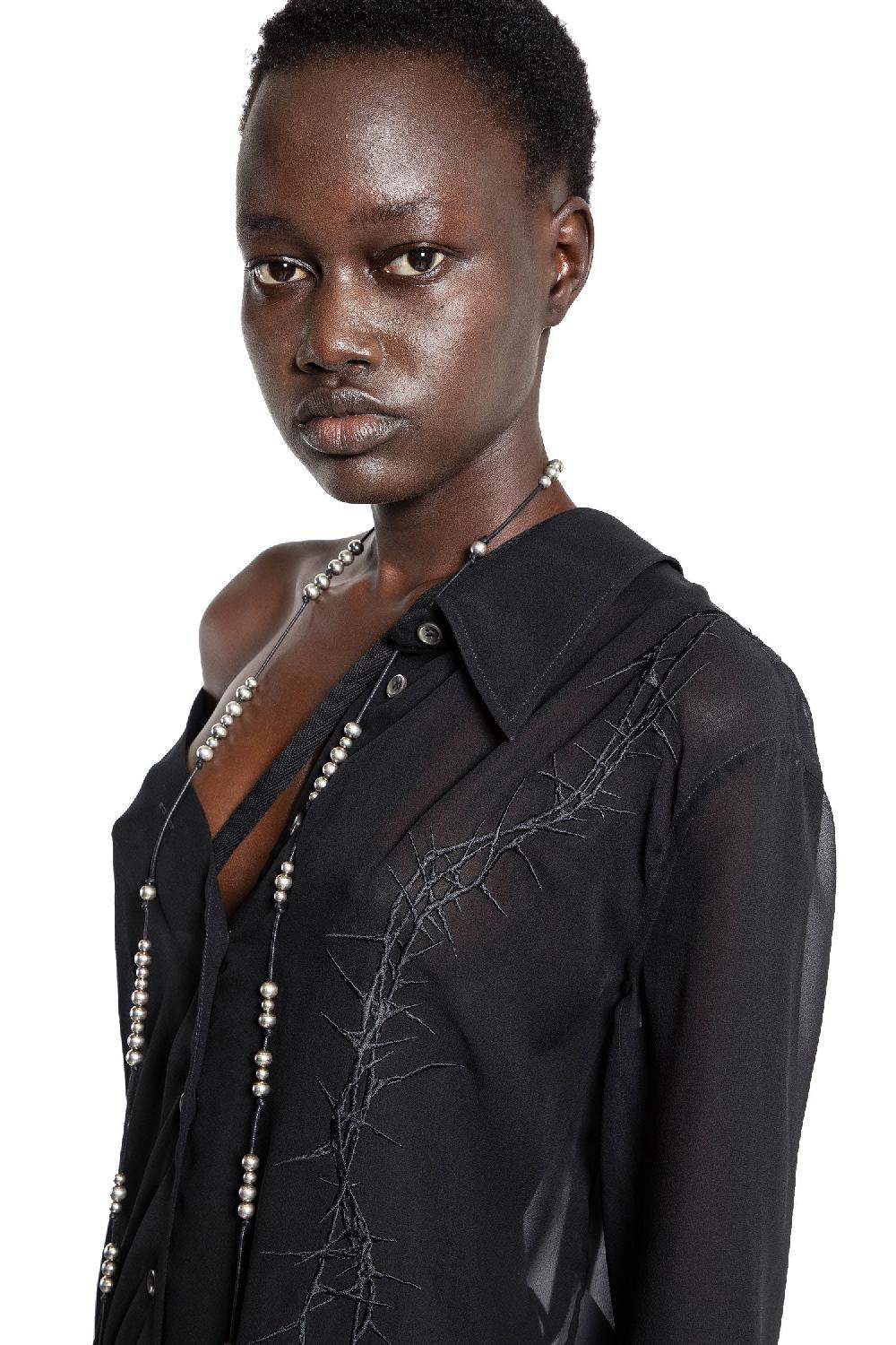 Antonioli ANN DEMEULEMEESTER WOMAN BLACK SHIRTS Offerta per la Festa della Mamma