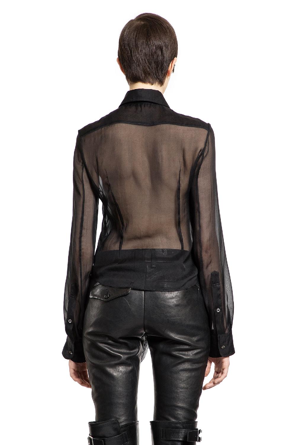 Antonioli ANN DEMEULEMEESTER WOMAN BLACK SHIRTS Offerta Giorno del Papà