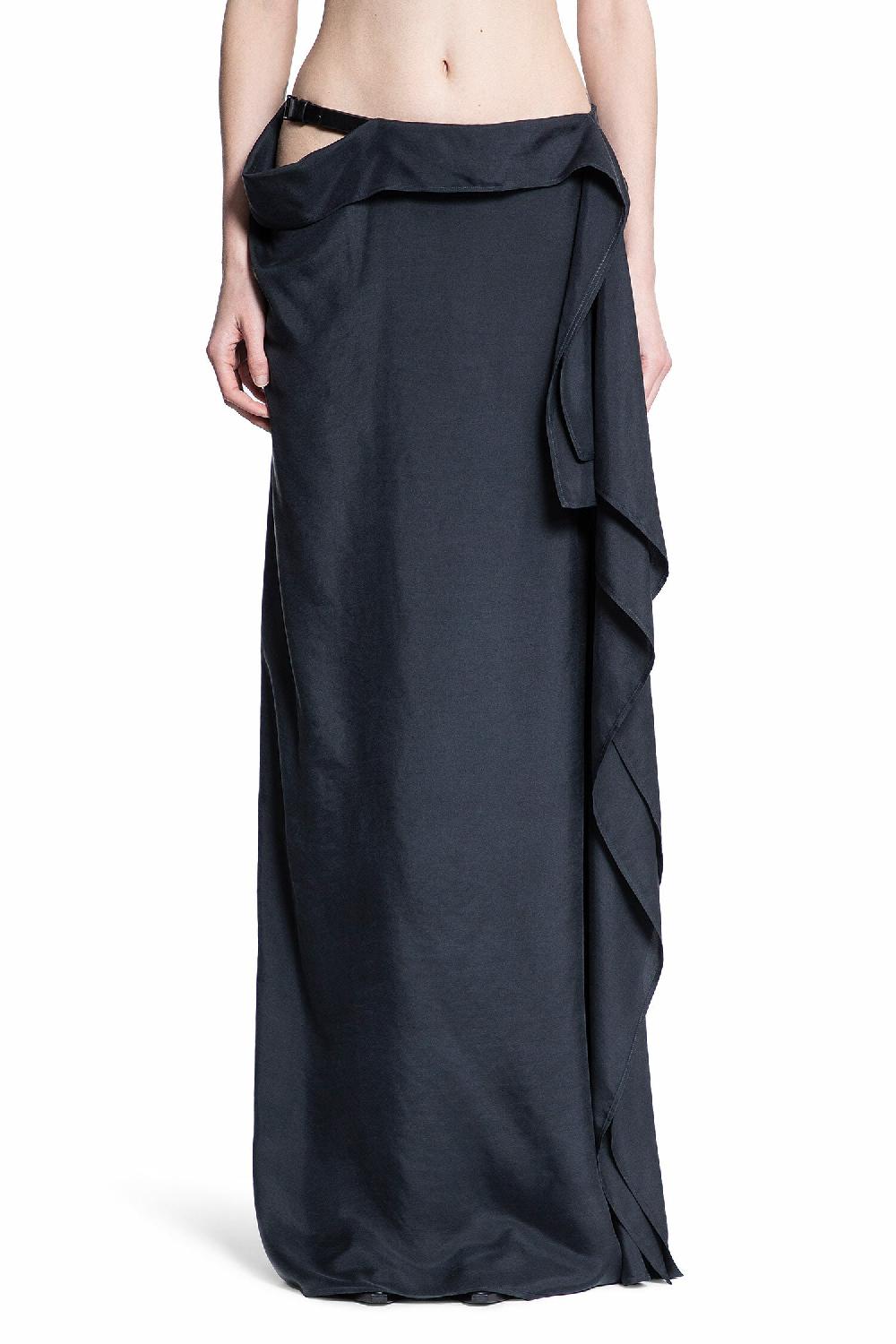 Antonioli ANN DEMEULEMEESTER WOMAN BLACK SKIRTS Latest fashion