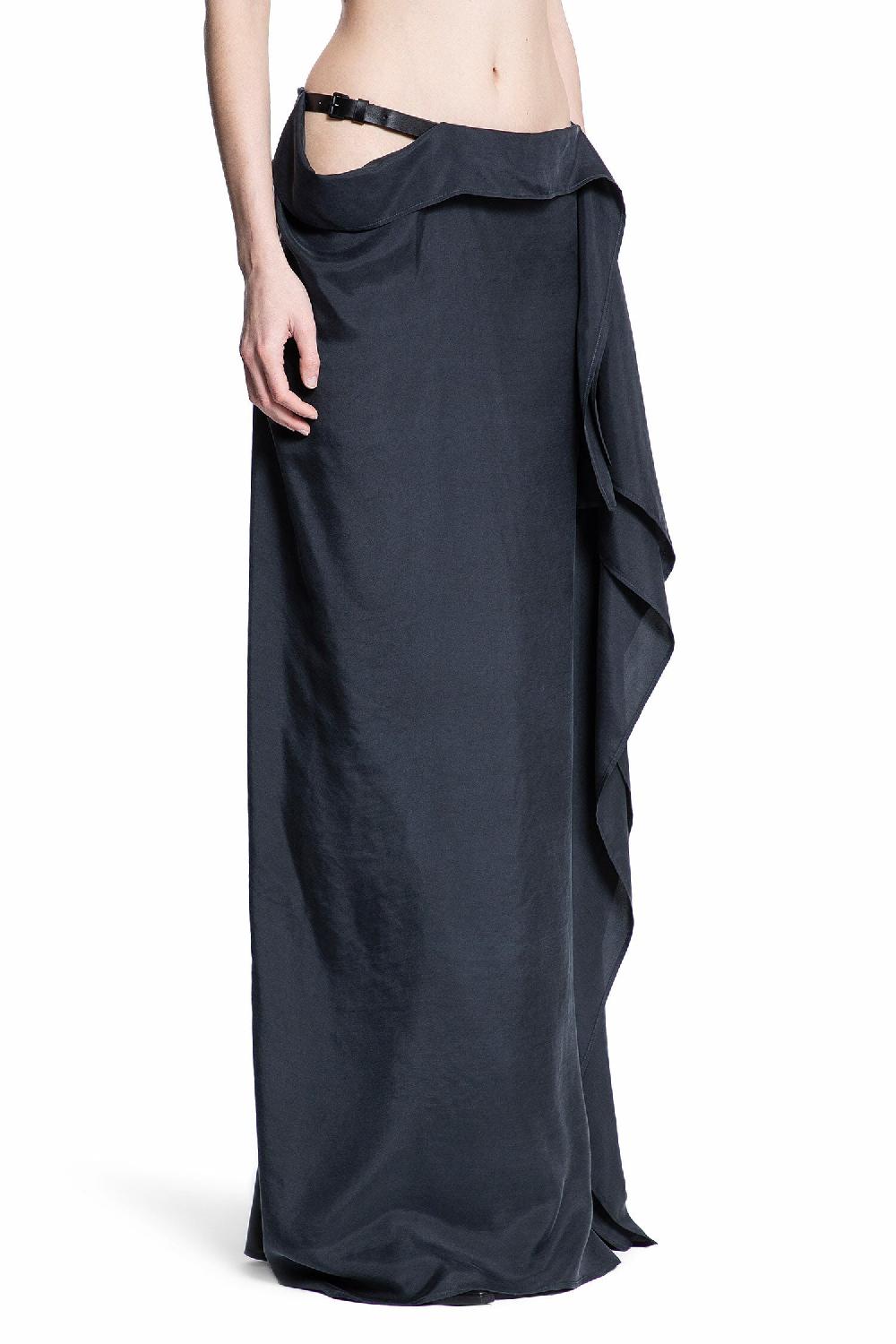 Antonioli ANN DEMEULEMEESTER WOMAN BLACK SKIRTS Latest fashion