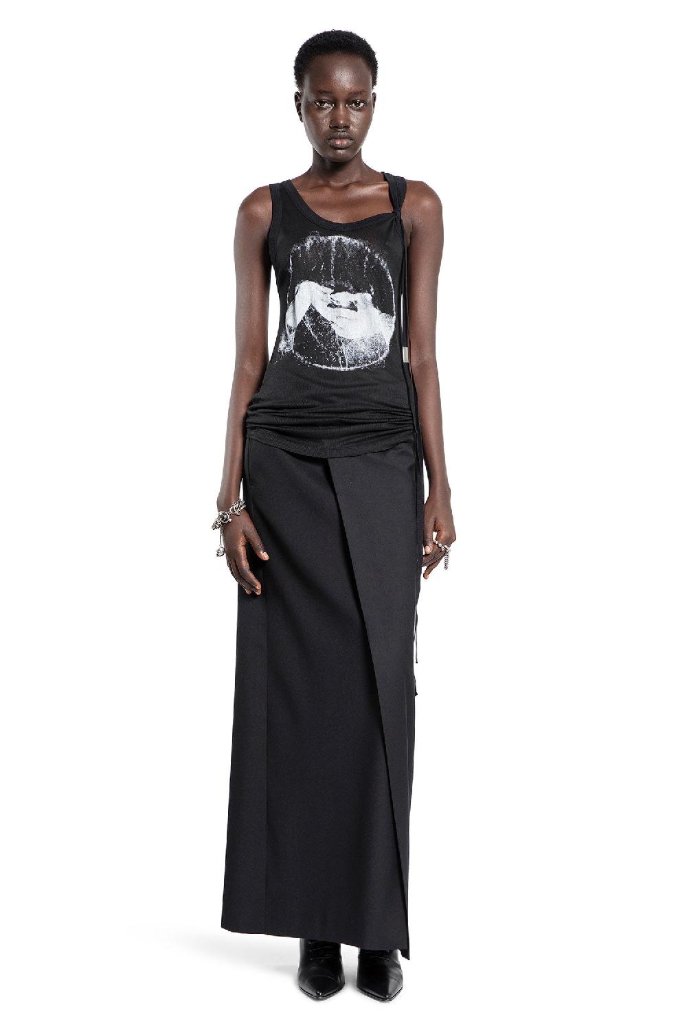 Antonioli ANN DEMEULEMEESTER WOMAN BLACK SKIRTS Online Outlet