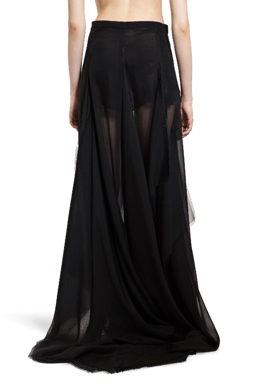 Antonioli ANN DEMEULEMEESTER WOMAN BLACK SKIRTS Offerta temporanea