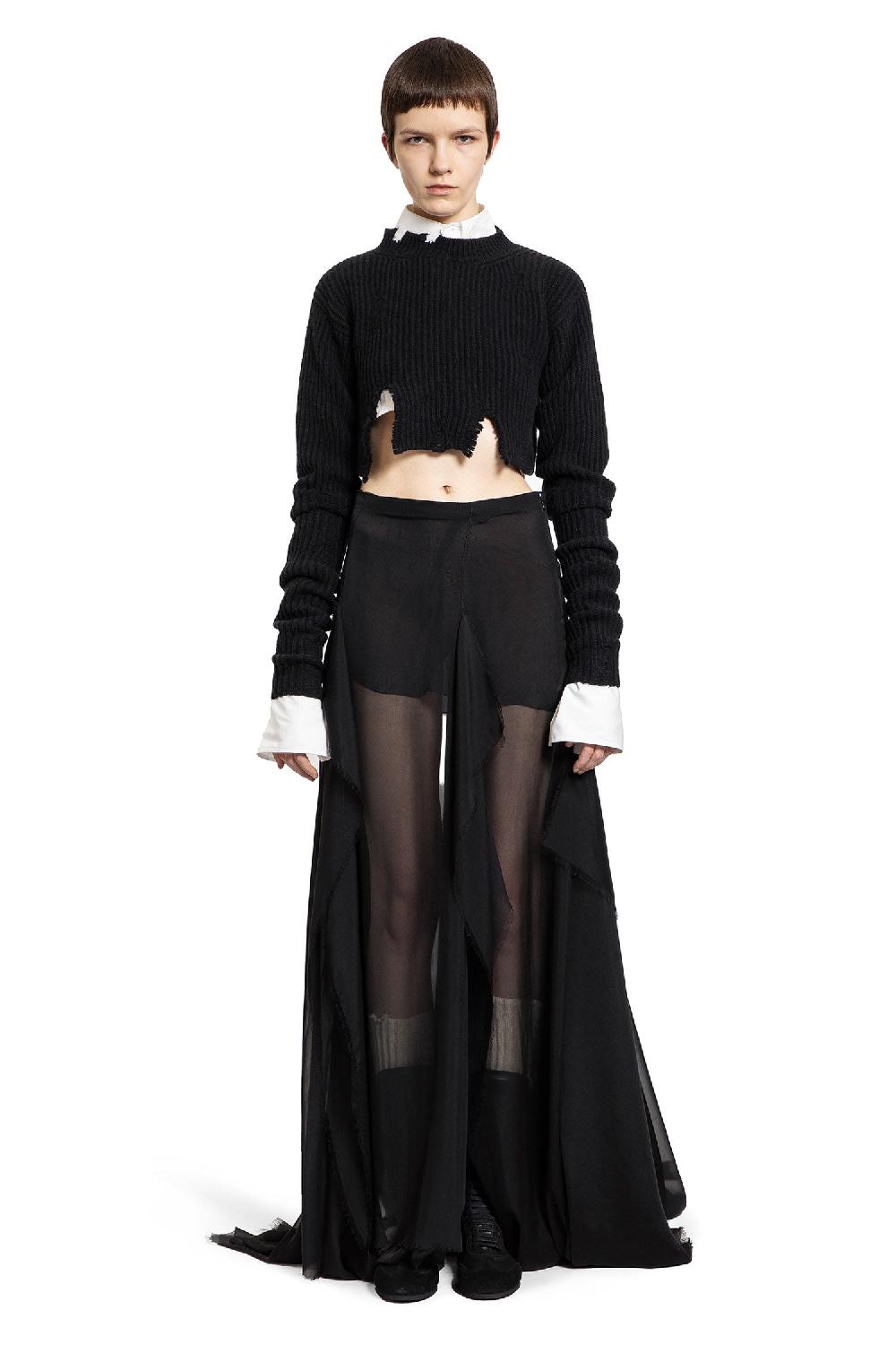 Antonioli ANN DEMEULEMEESTER WOMAN BLACK SKIRTS Offerta temporanea